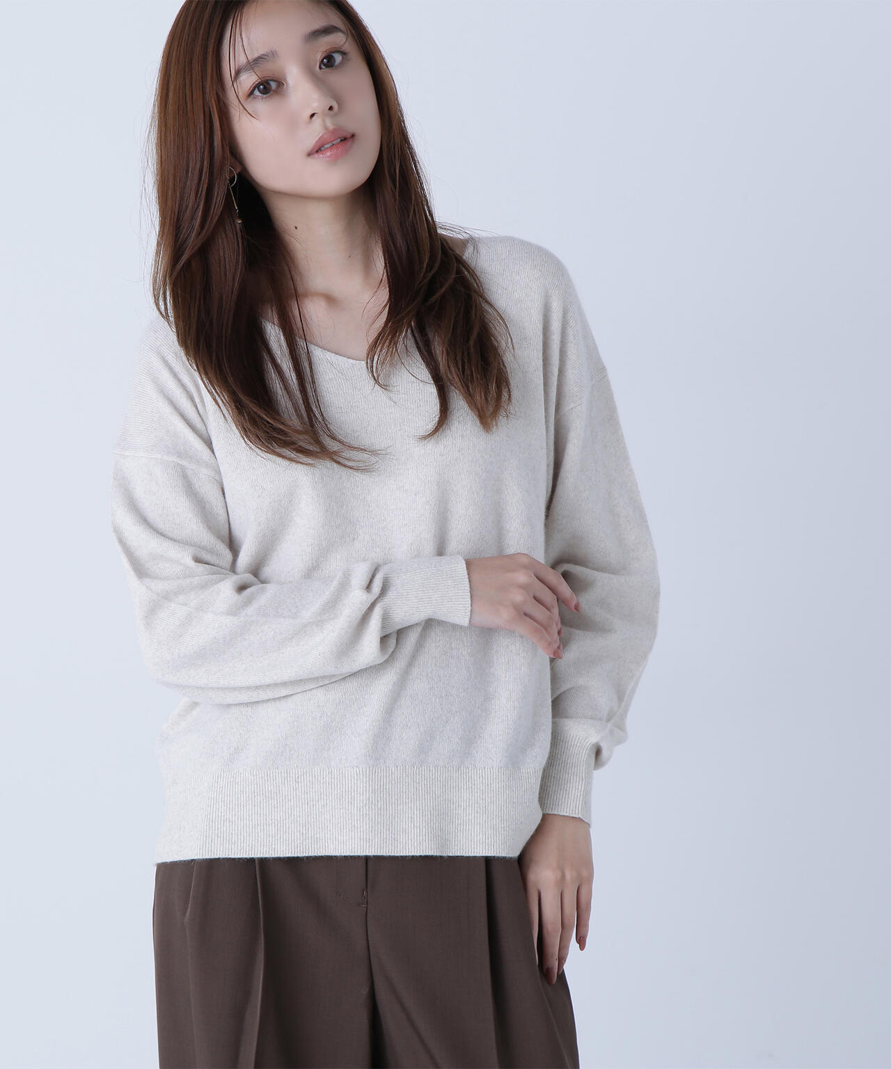 FOX混ジェントリーシリーズ Vネックニット