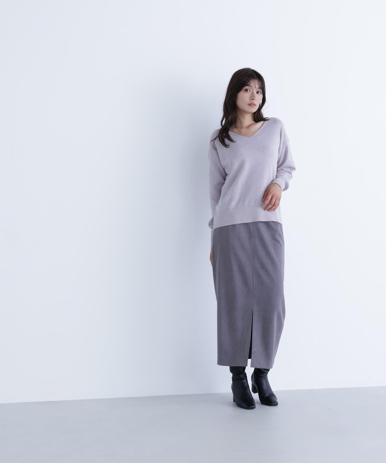 FOX混ジェントリーシリーズ Vネックニット