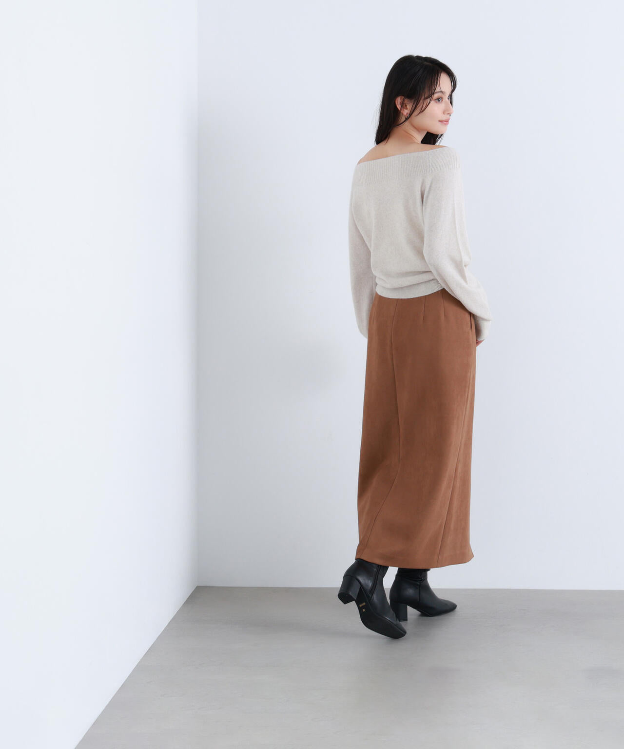 FOX混ジェントリーシリーズ ボートネックニット