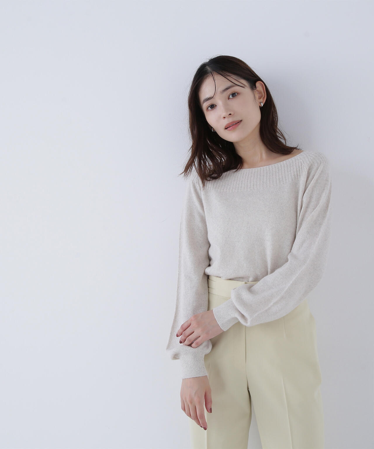 FOX混ジェントリーシリーズ ボートネックニット