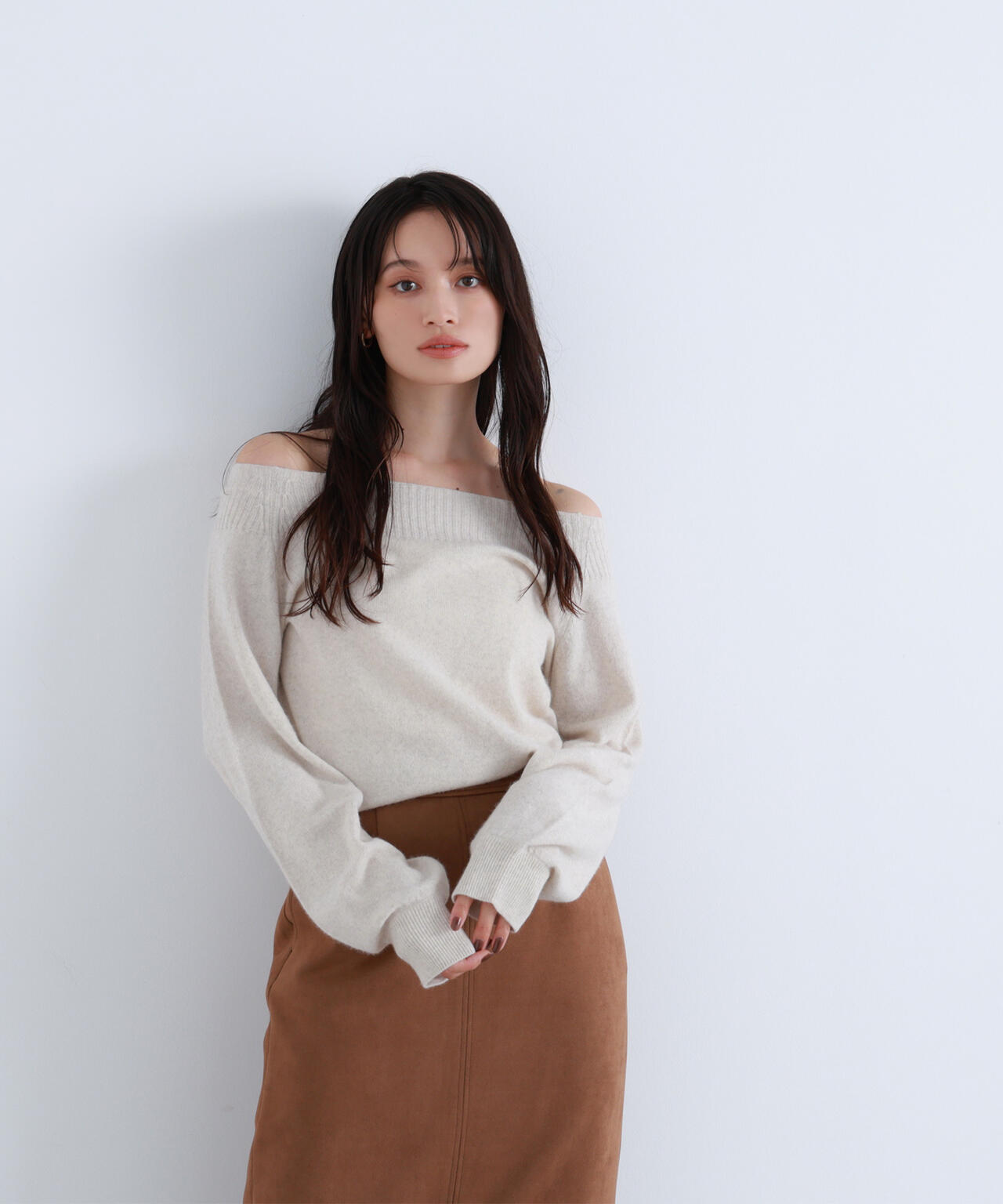 FOX混ジェントリーシリーズ ボートネックニット