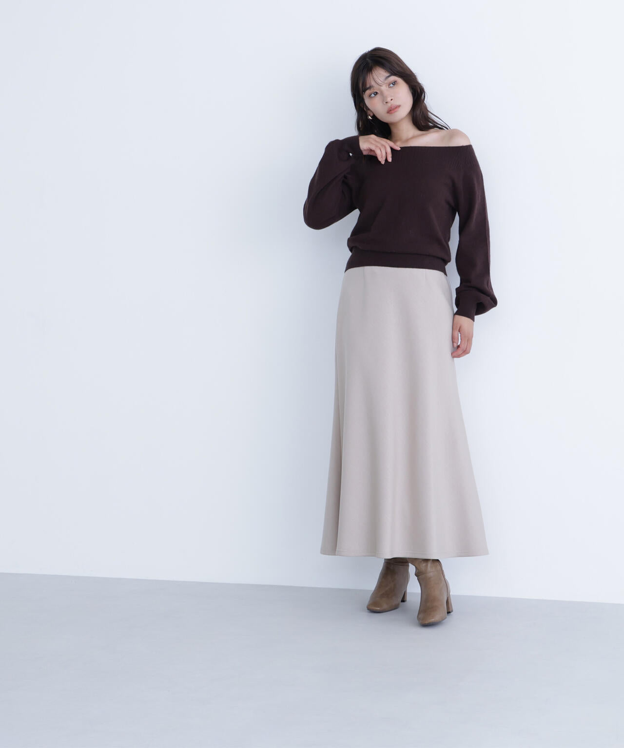 FOX混ジェントリーシリーズ ボートネックニット