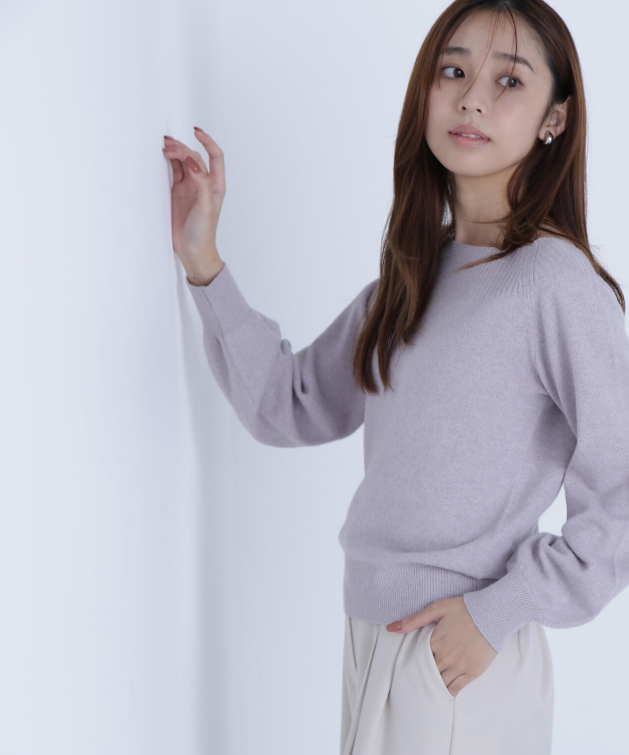 FOX混ジェントリーシリーズ ボートネックニット