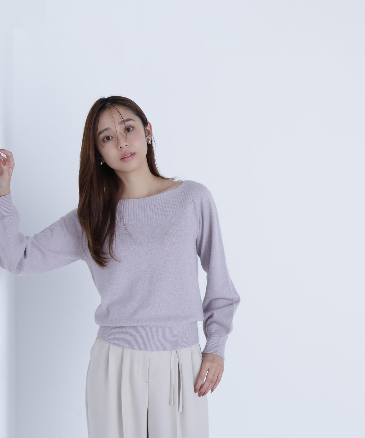 FOX混ジェントリーシリーズ ボートネックニット