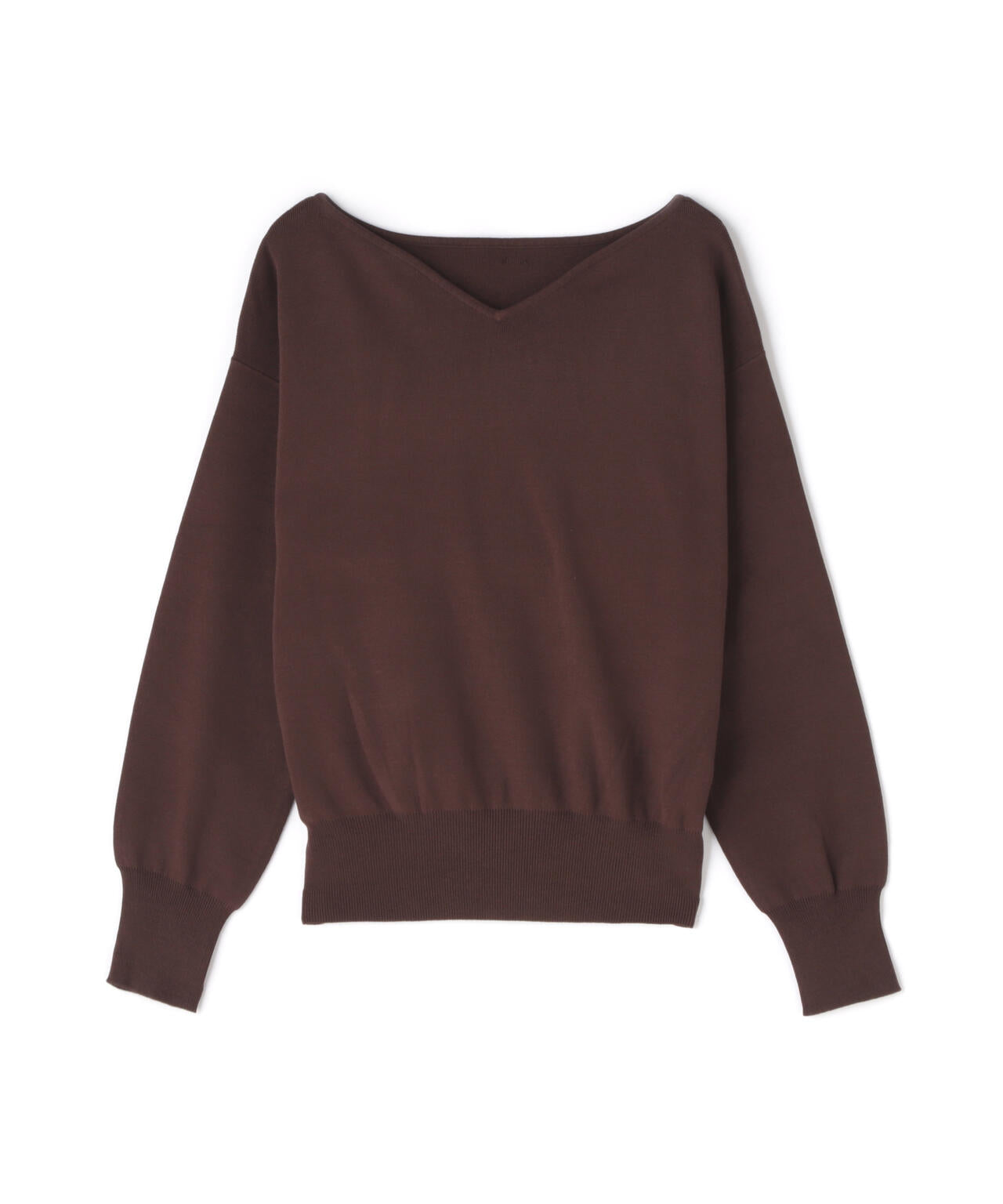 総針ベーシックシリーズ ニュアンスVネックニット