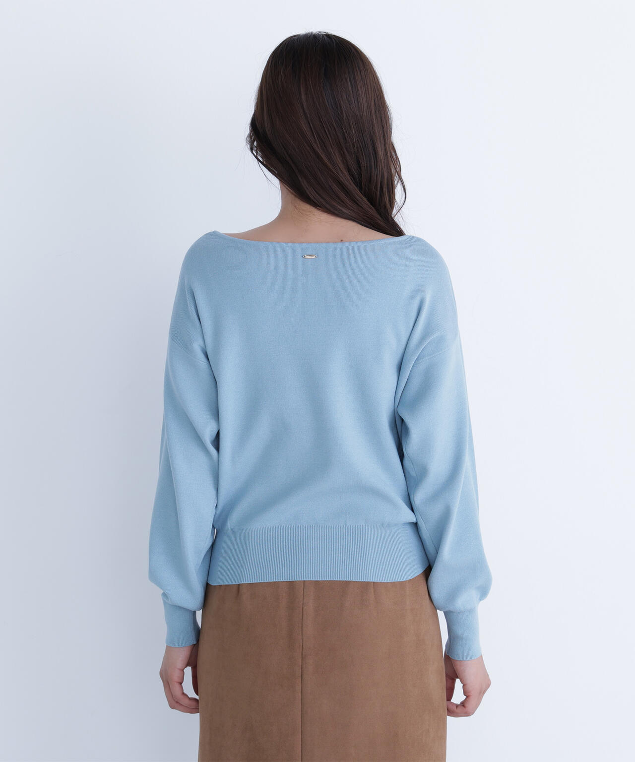 総針ベーシックシリーズ ニュアンスVネックニット