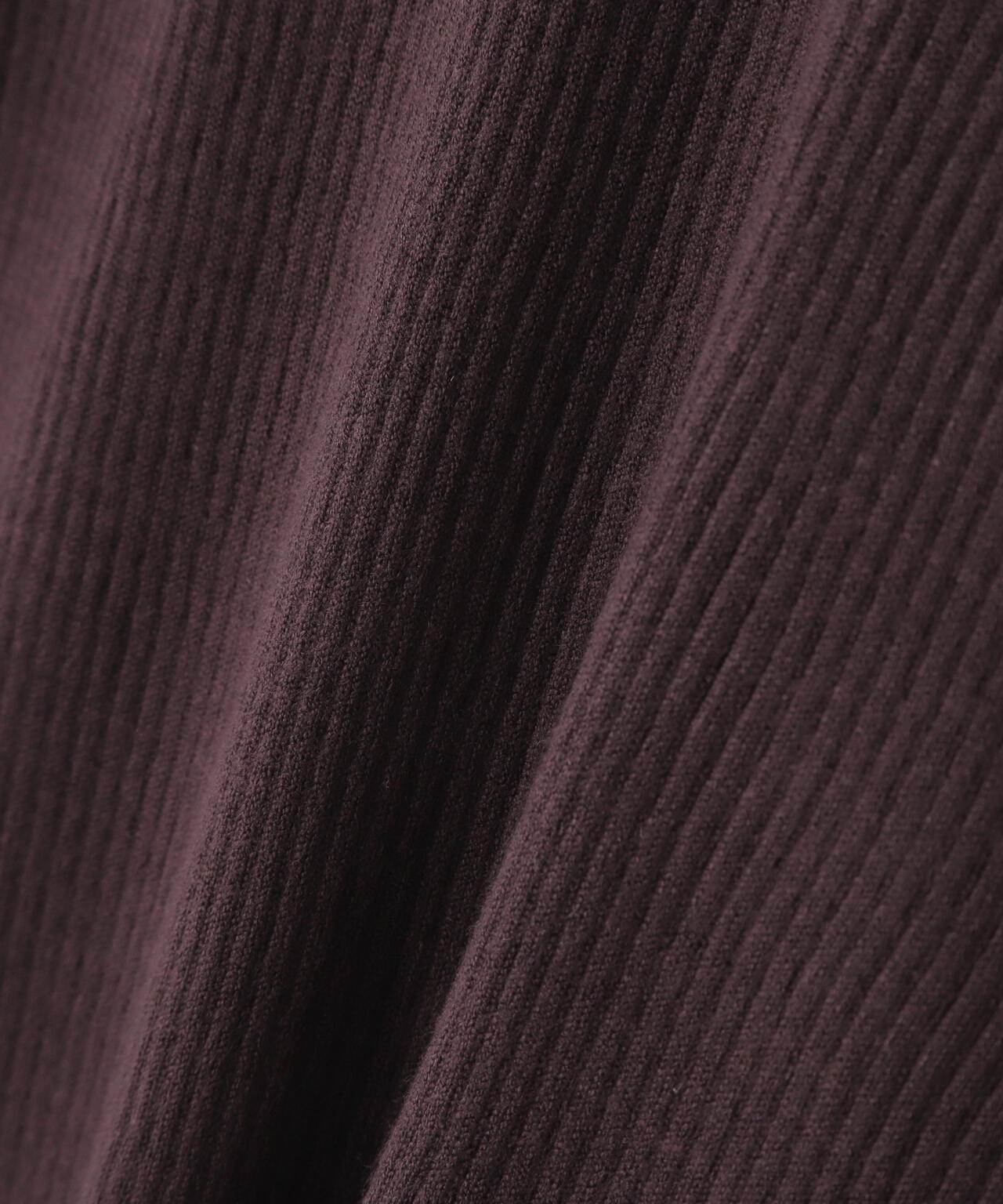 バイカラーラインリブニット