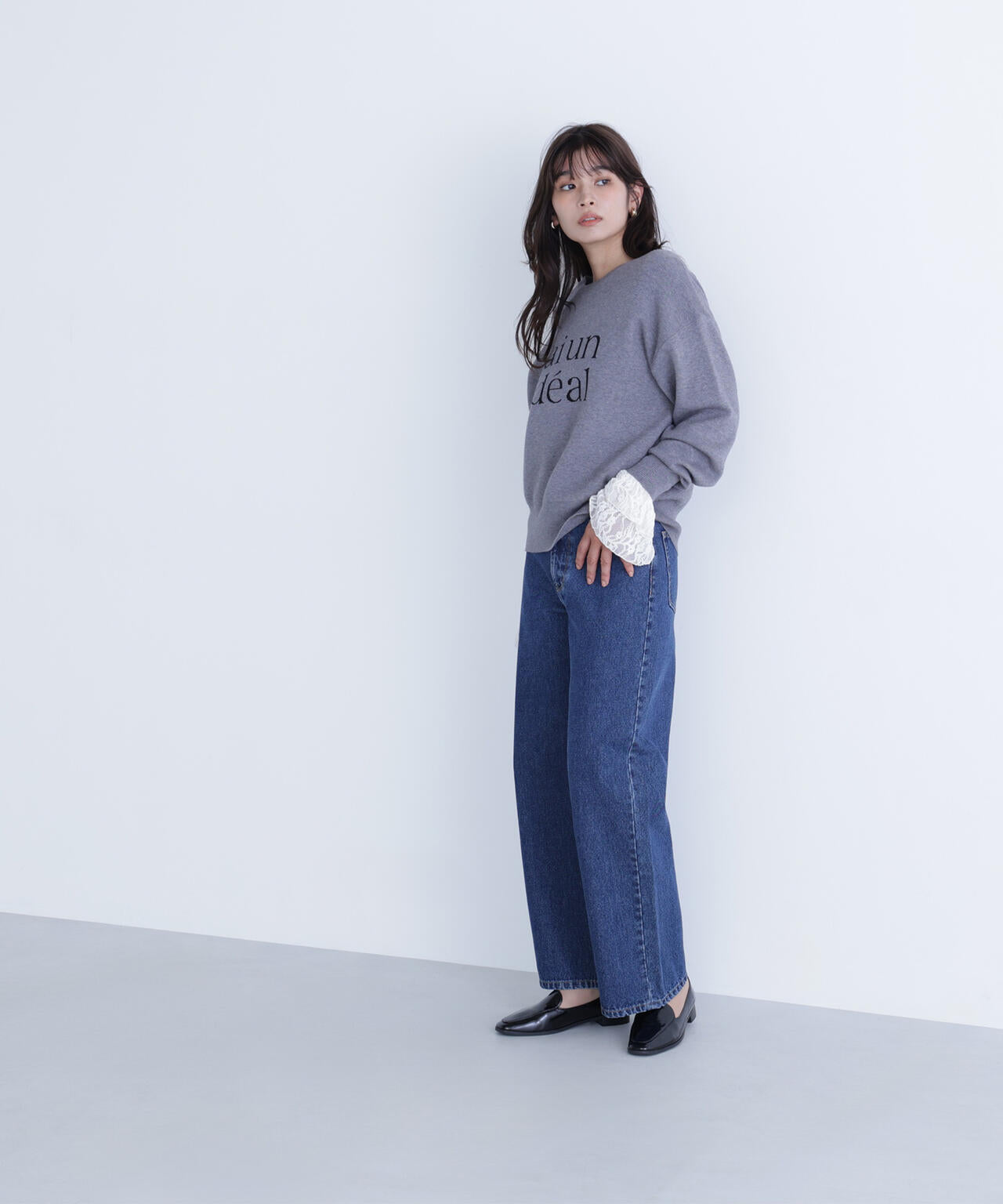 【Oggi掲載】ダブルジャガードロゴニット