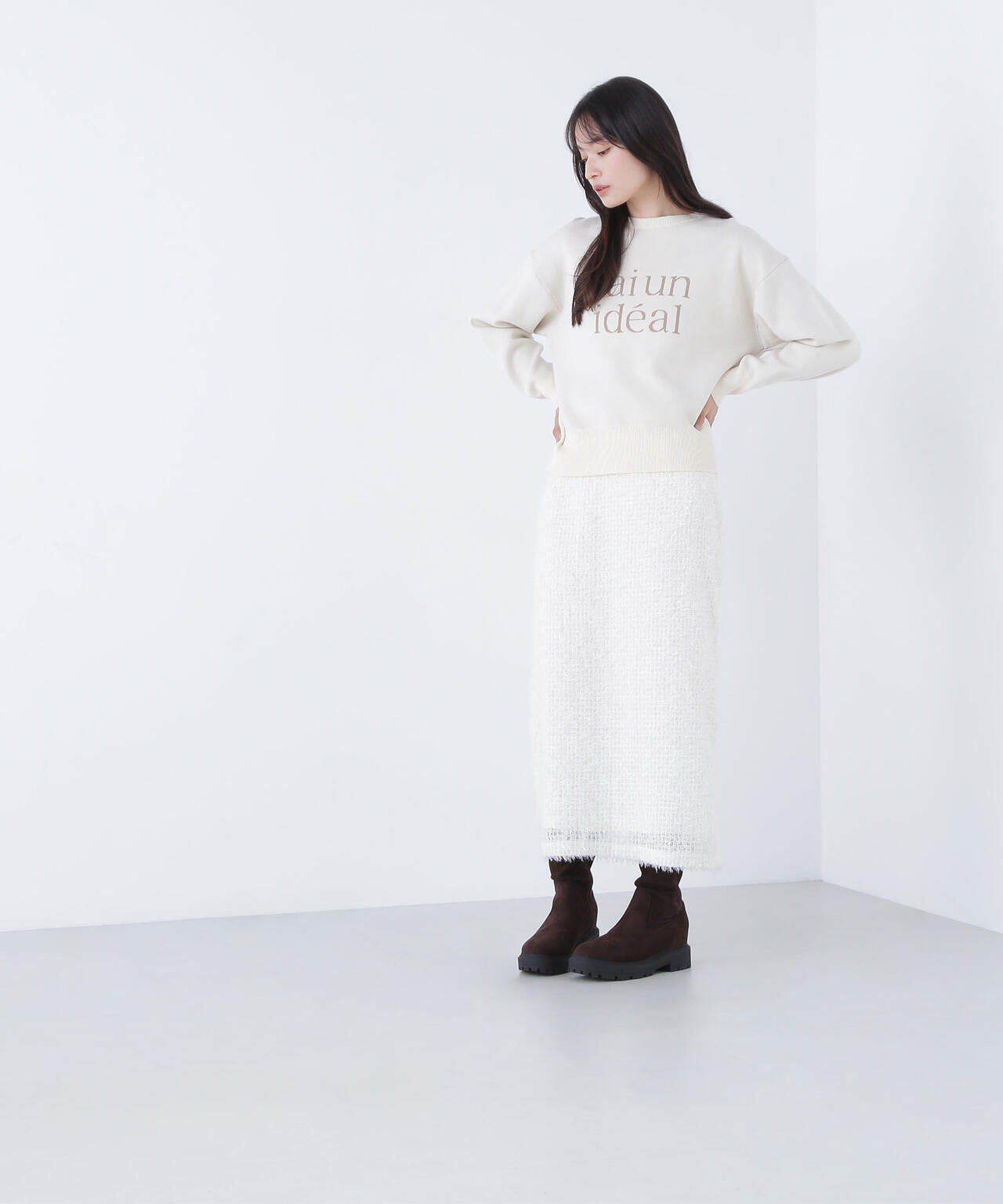 【Oggi掲載】ダブルジャガードロゴニット