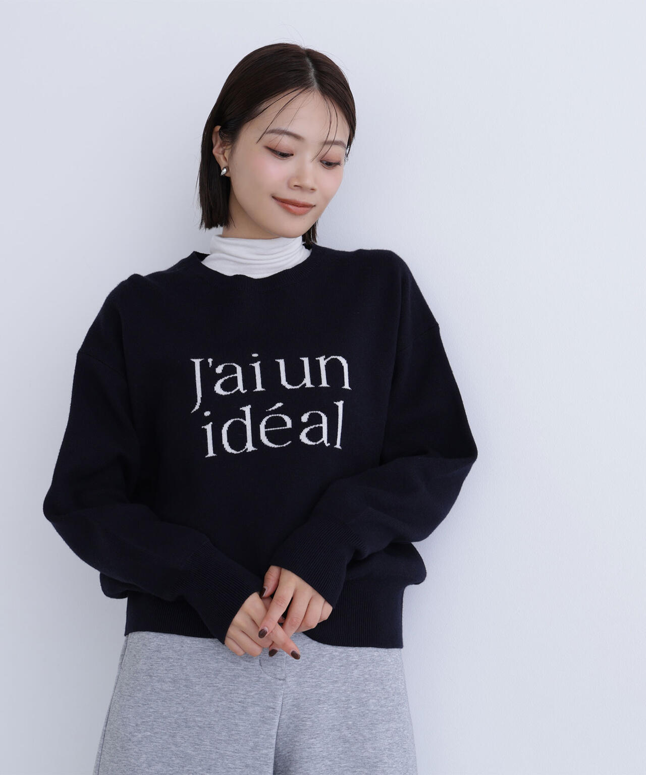 【Oggi掲載】ダブルジャガードロゴニット