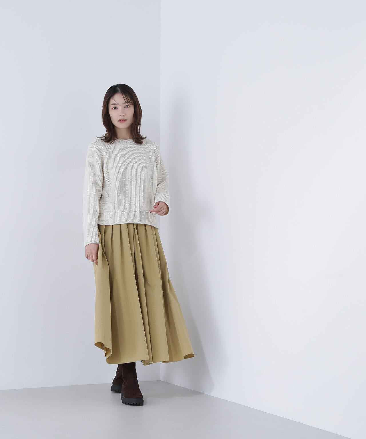 スパンコールモールニット