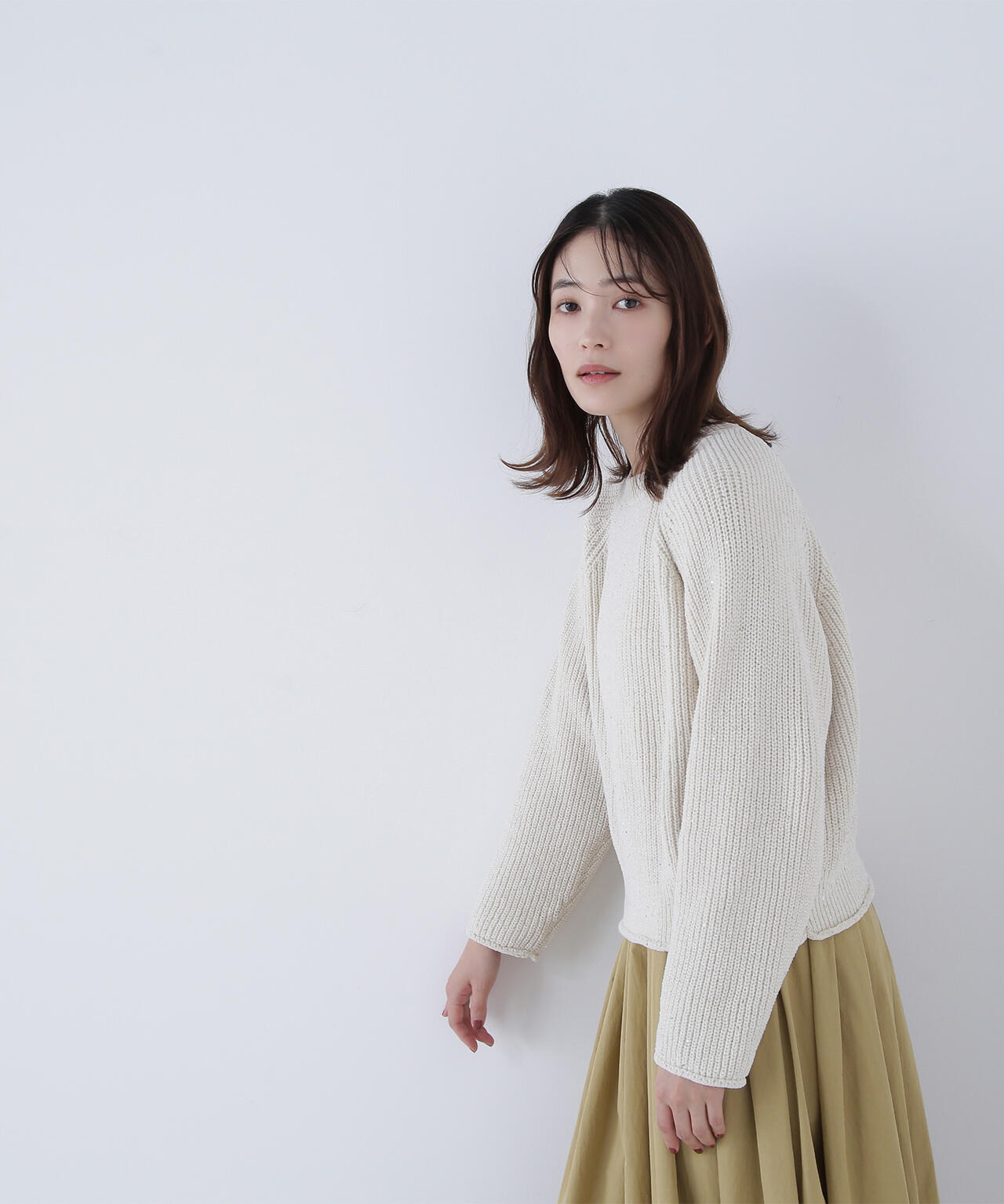 スパンコールモールニット