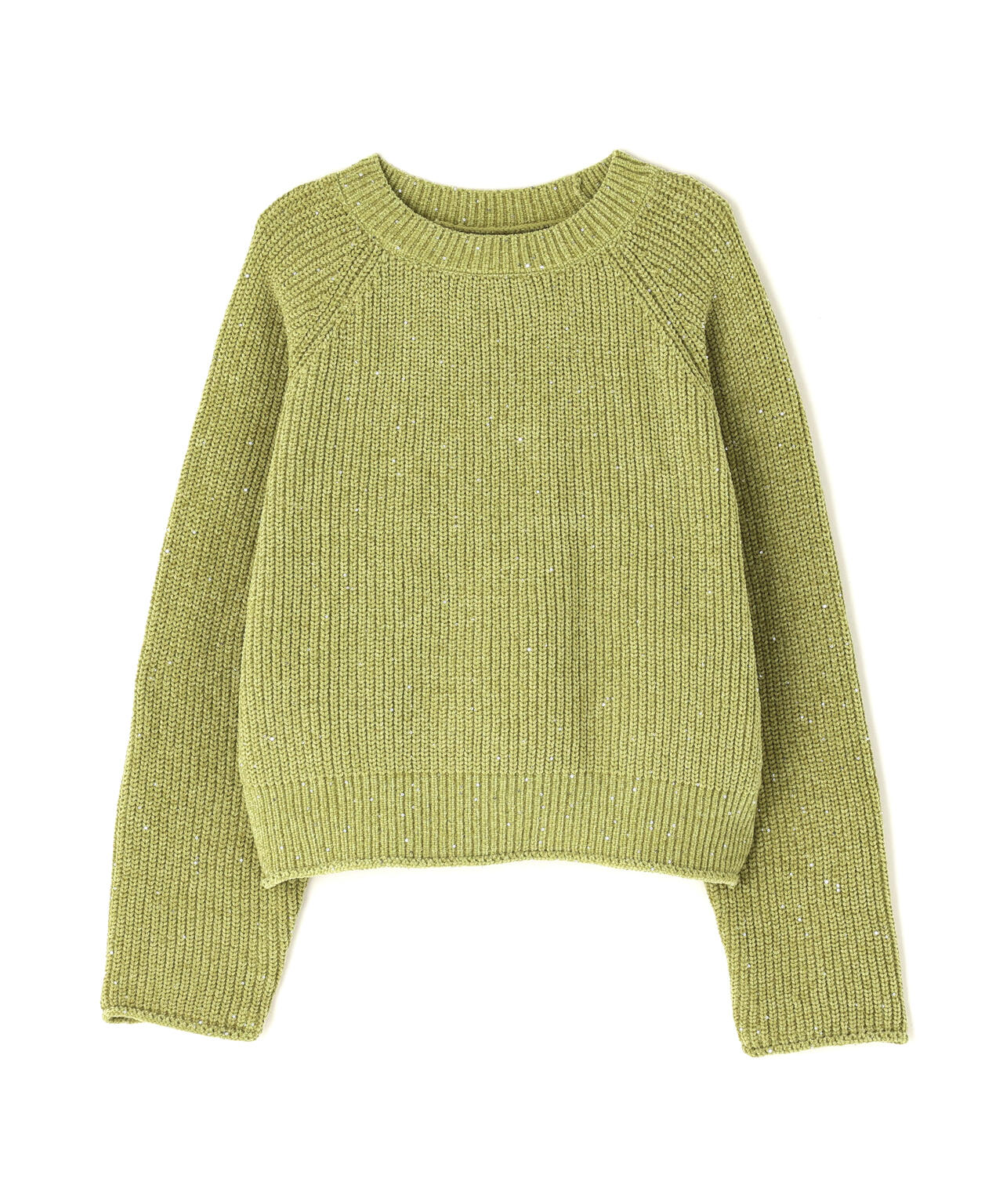 スパンコールモールニット