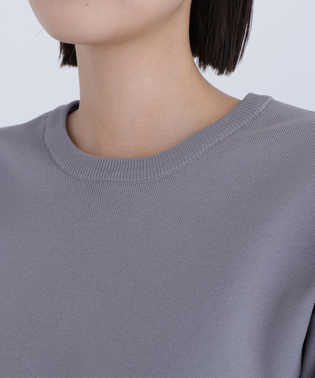 レースカラーフォルムニット