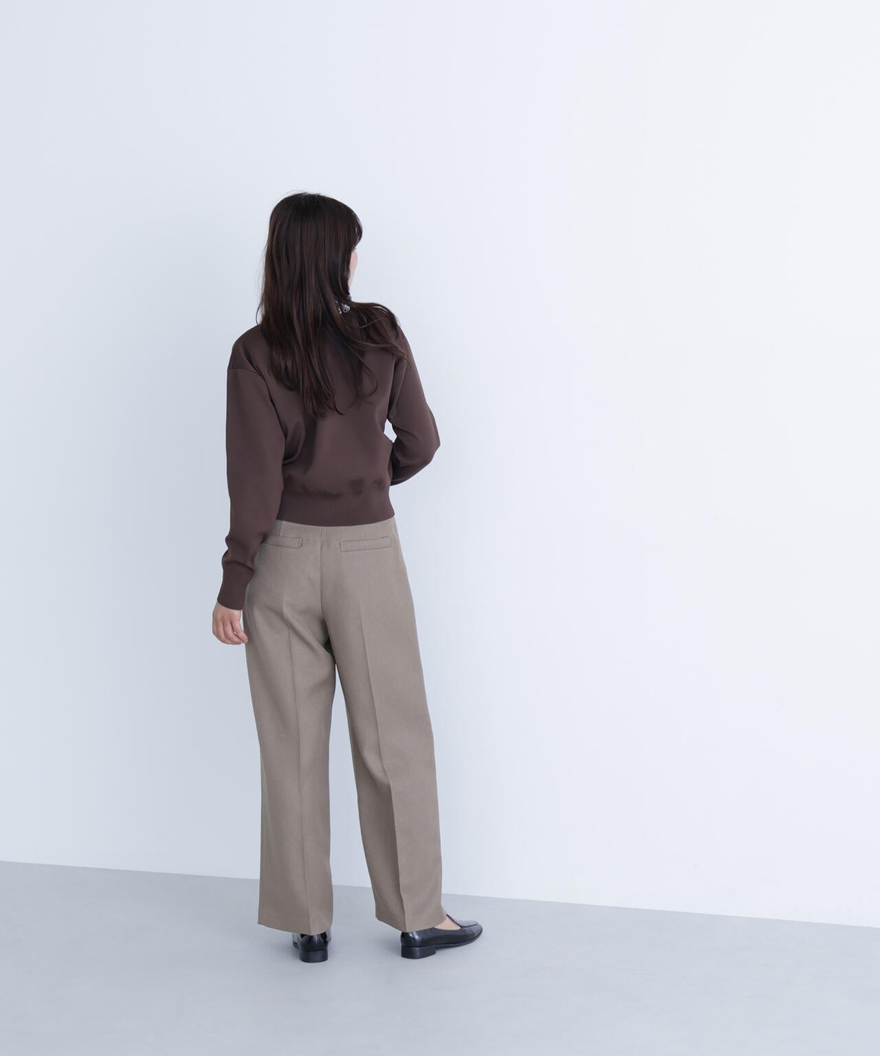 レースカラーフォルムニット