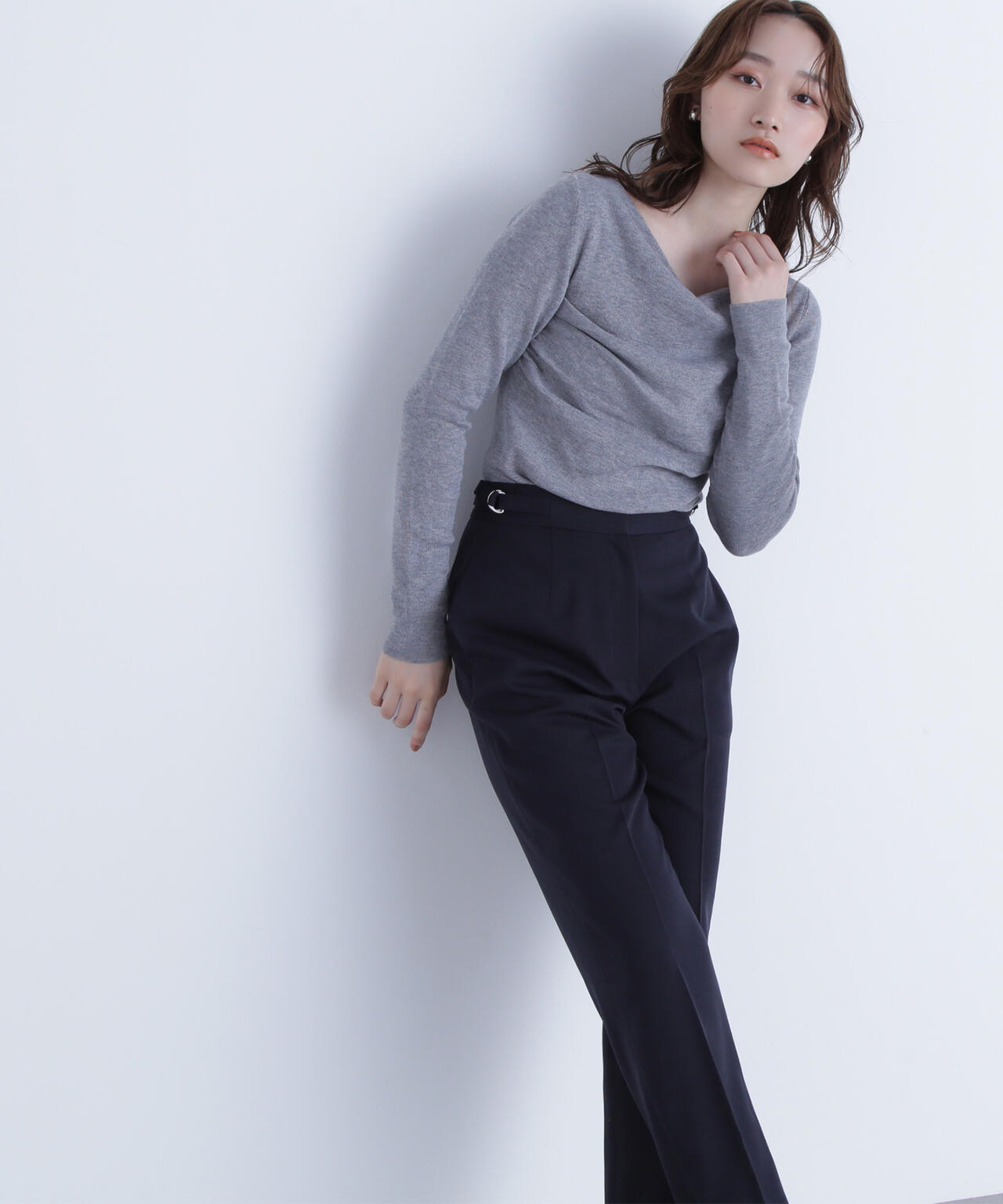 ドレープコンパクトニット