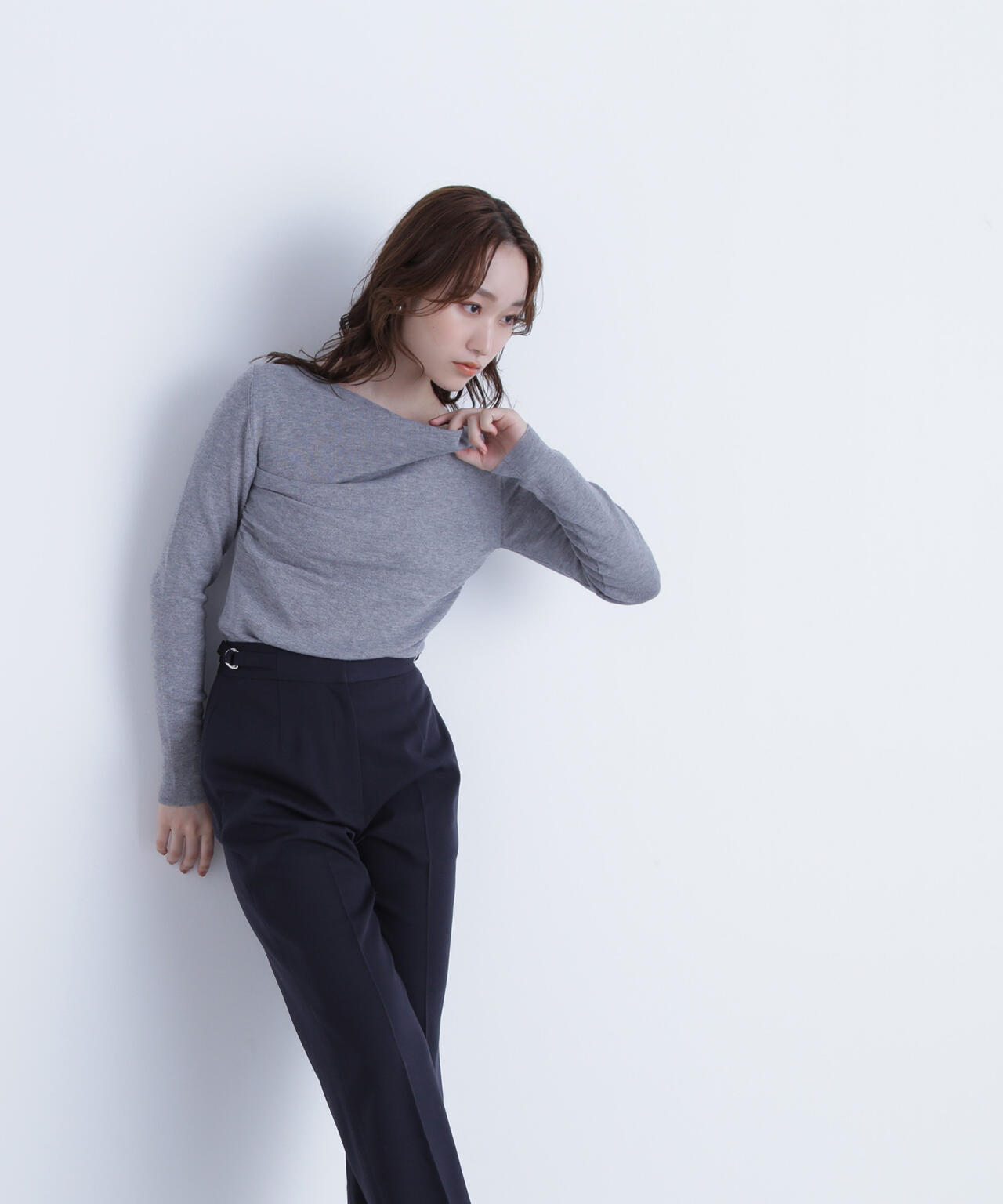 ドレープコンパクトニット