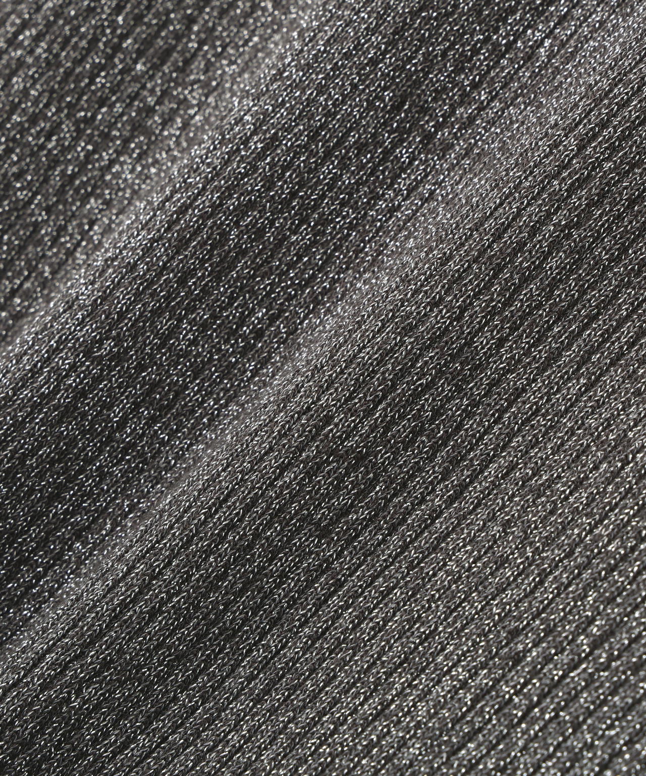 ニュアンスネックラメリブニット