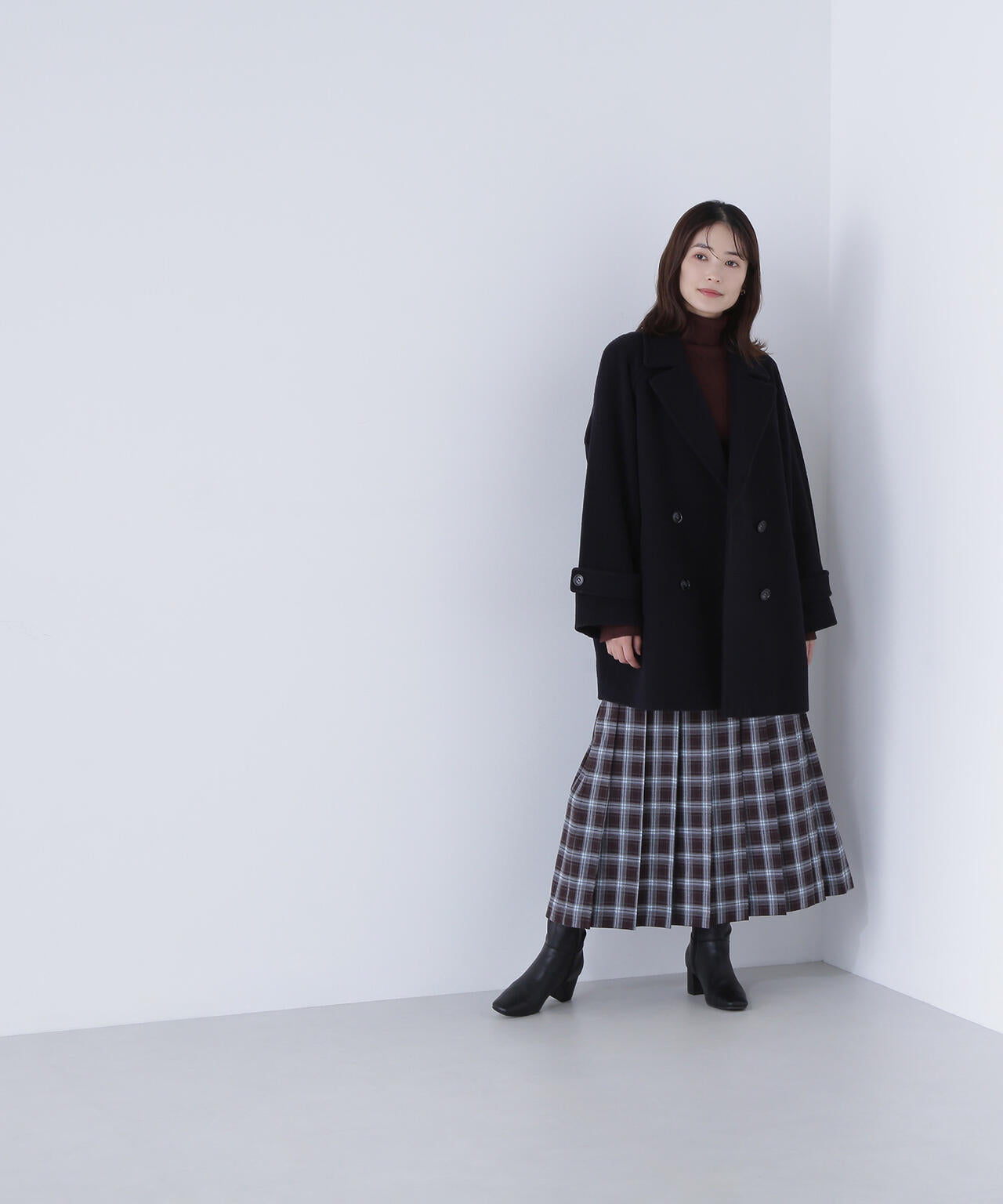 【Oggi掲載】ベーシックタートルネックニット