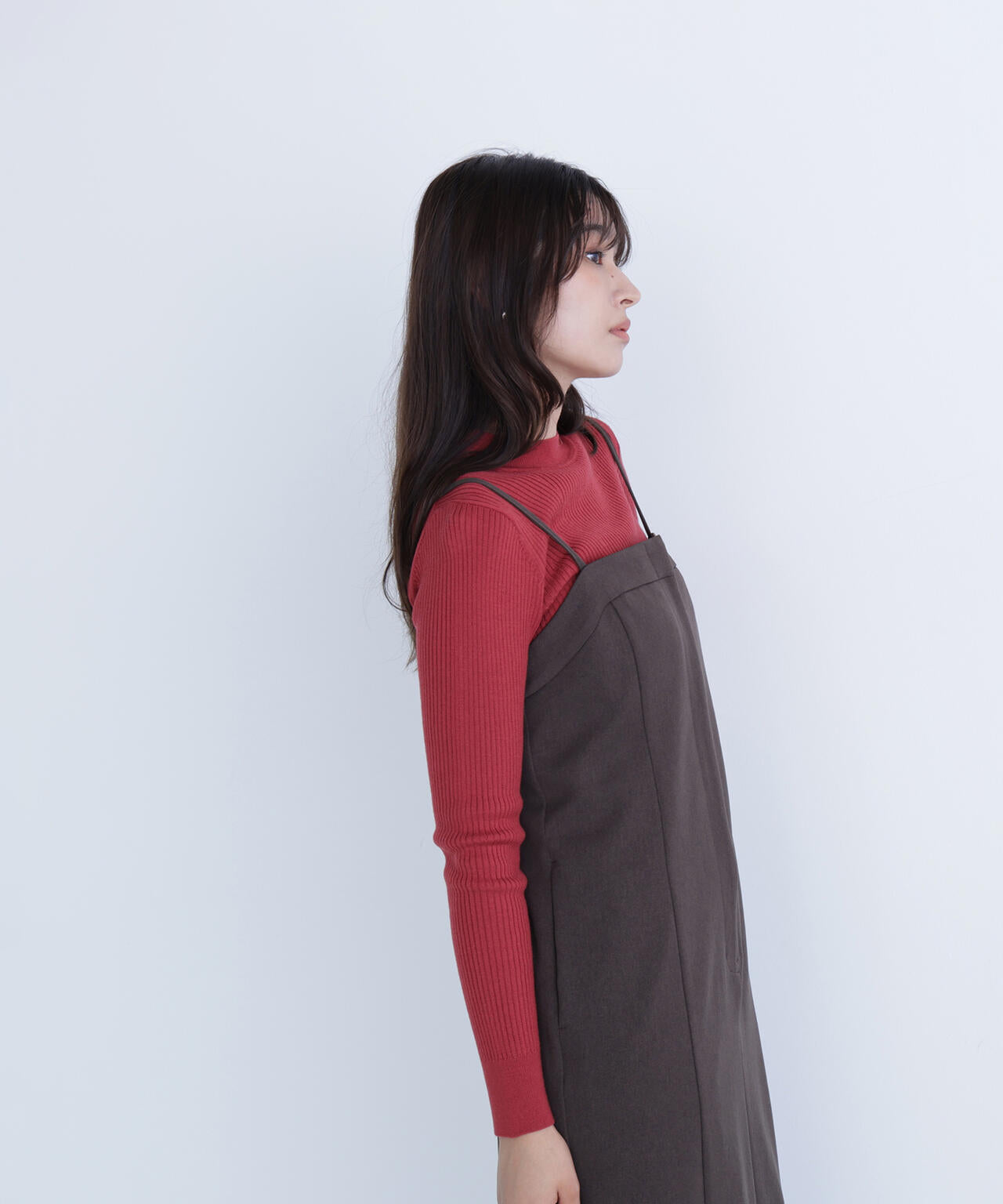 ウールブレンドニットシリーズ モックネック