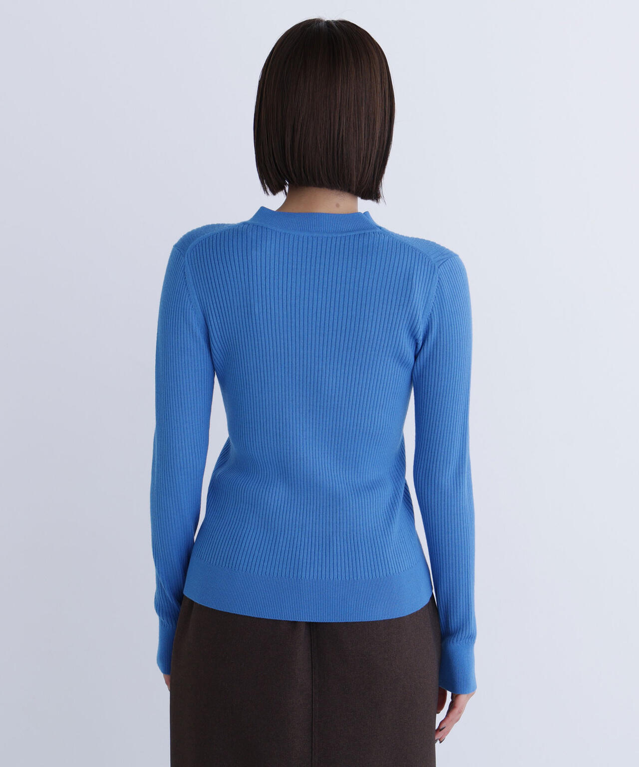 ウールブレンドニットシリーズ モックネック