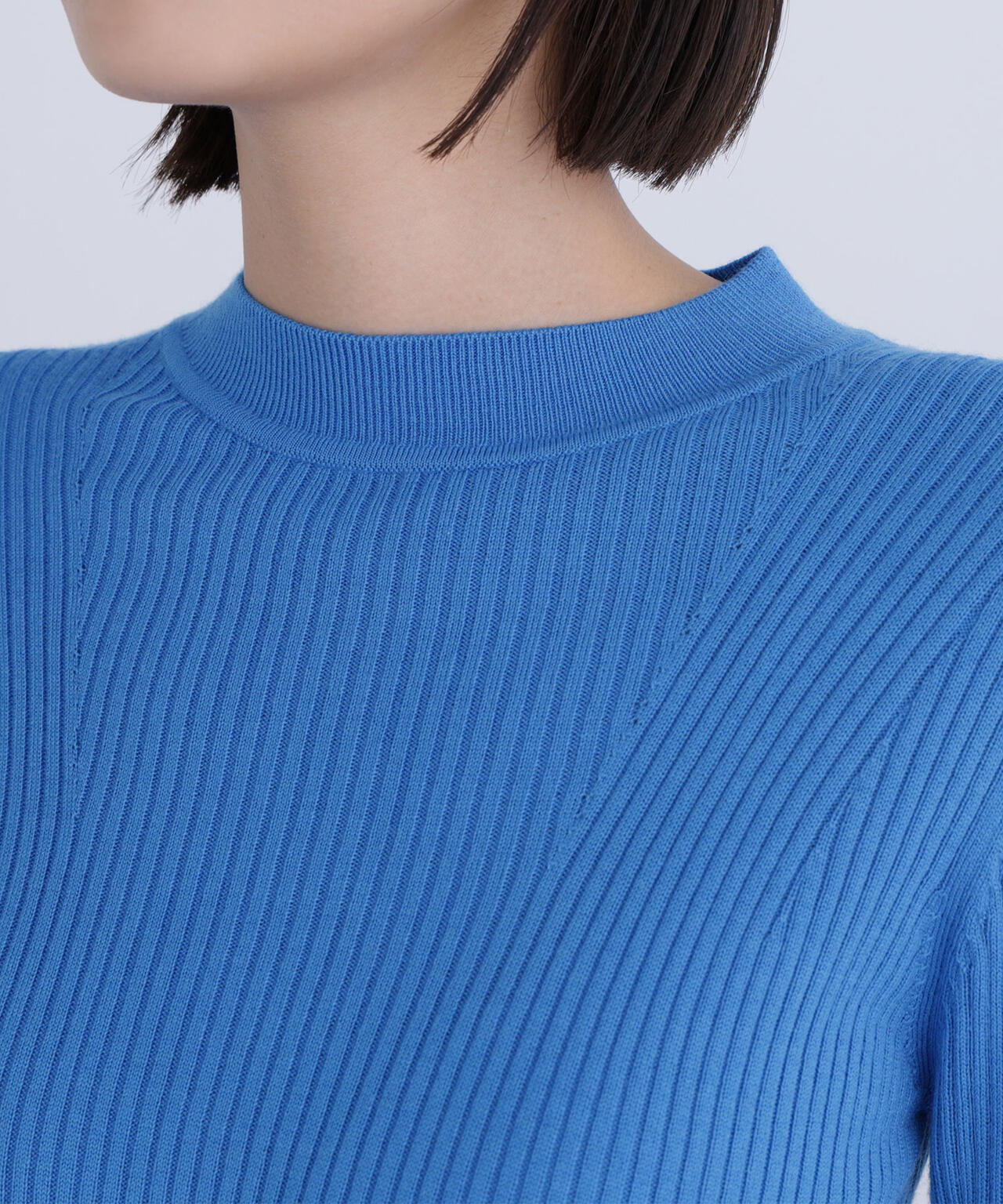 ウールブレンドニットシリーズ モックネック