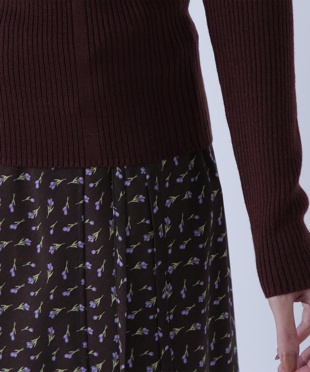 ウールブレンドニットシリーズ ボートネック