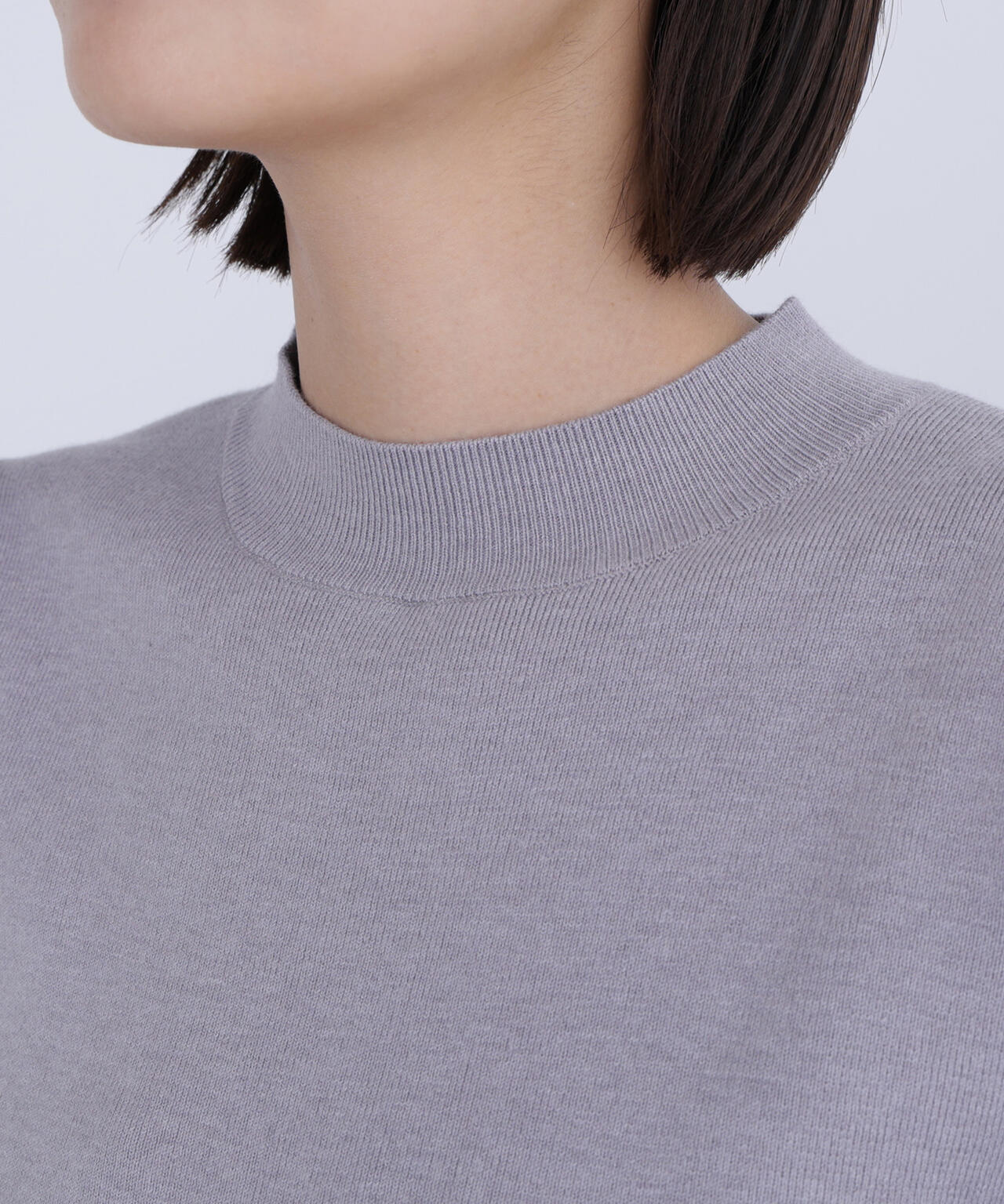 プリーツスリーブニット