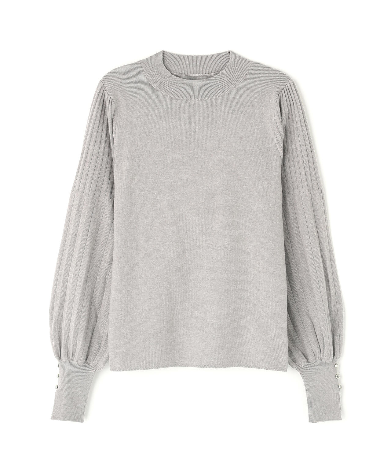 プリーツスリーブニット