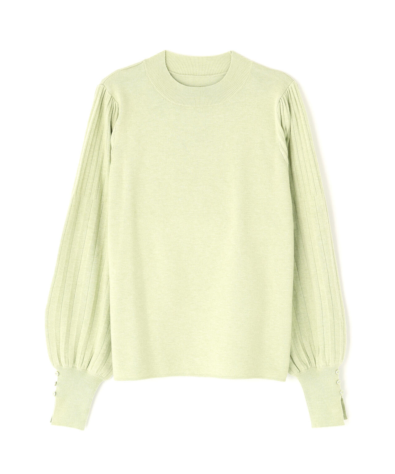 プリーツスリーブニット