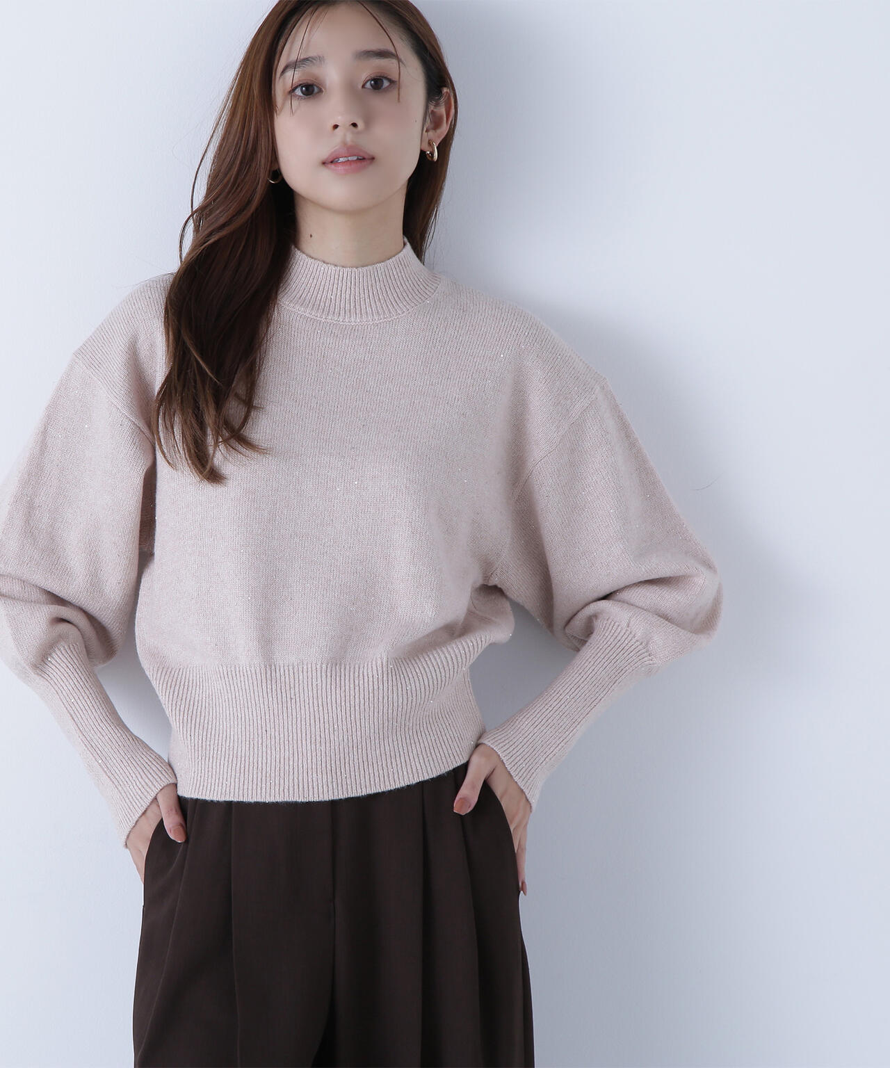 フラワースパンコールニット