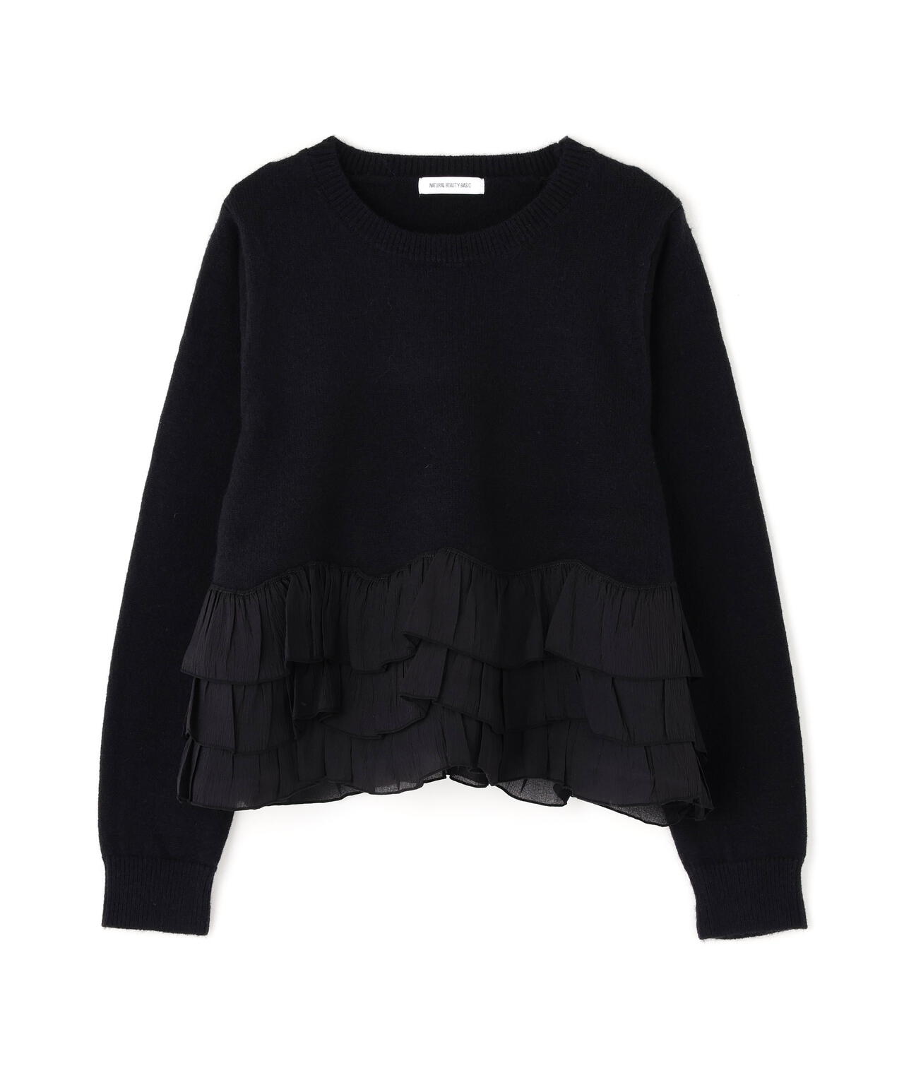 ヘムフリルドッキングニット