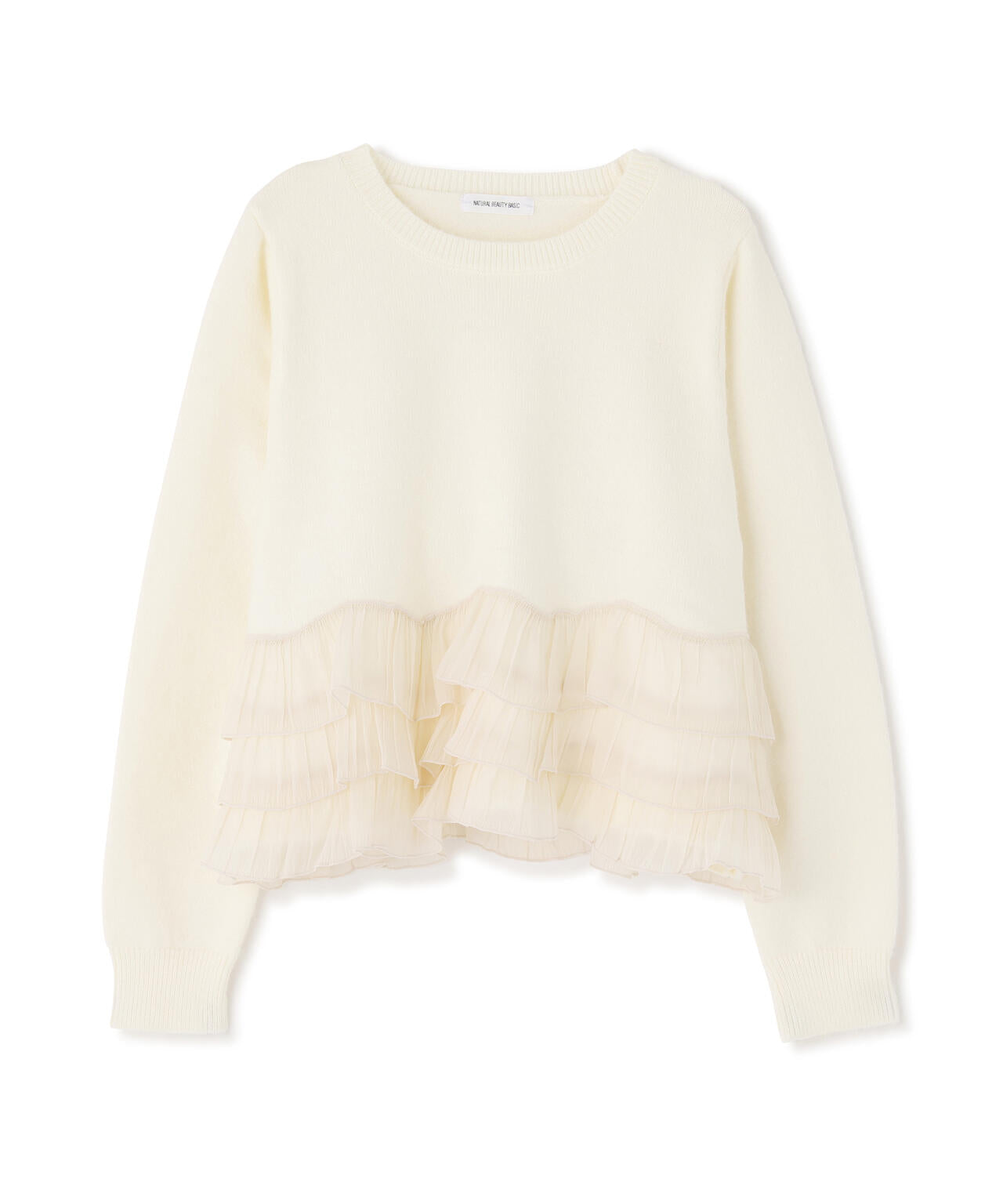 ヘムフリルドッキングニット