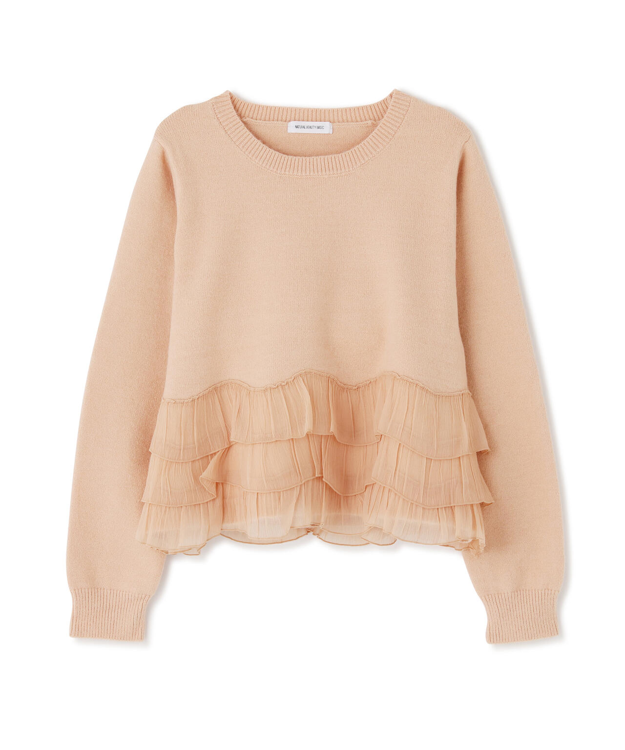 ヘムフリルドッキングニット