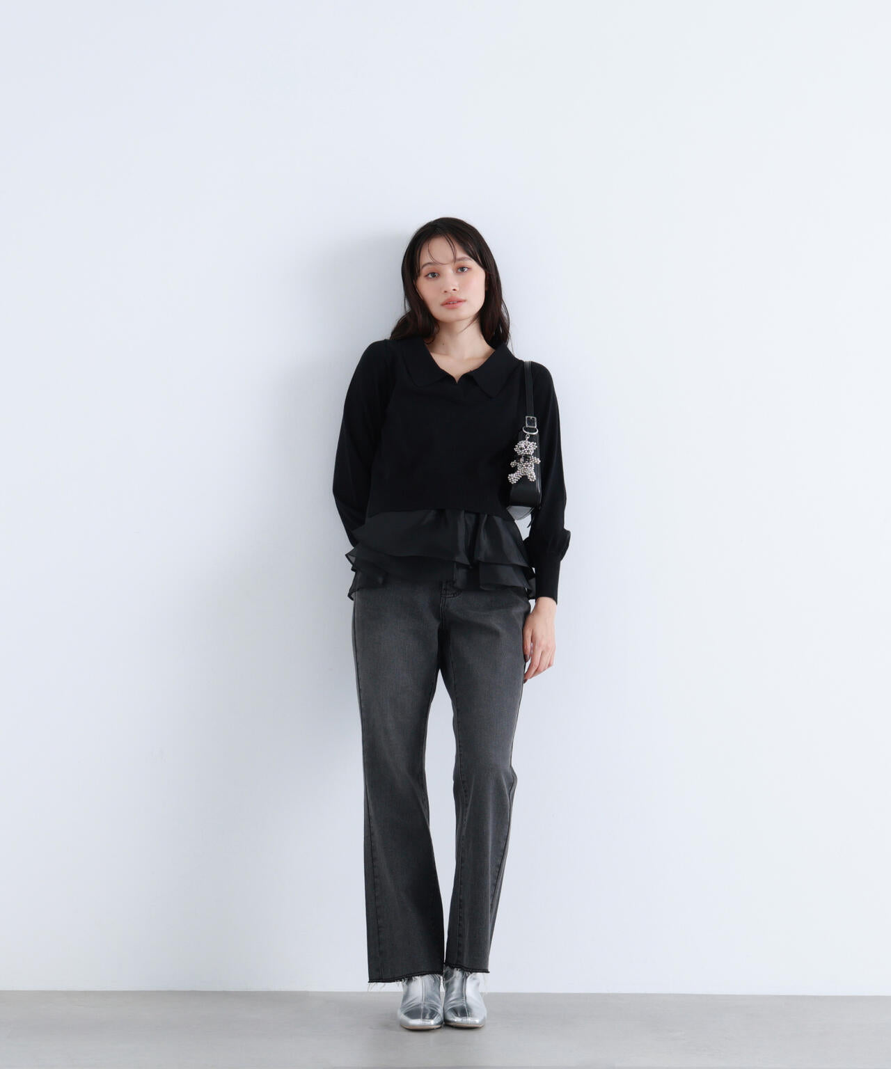 オーガンドッキングスキッパーニット