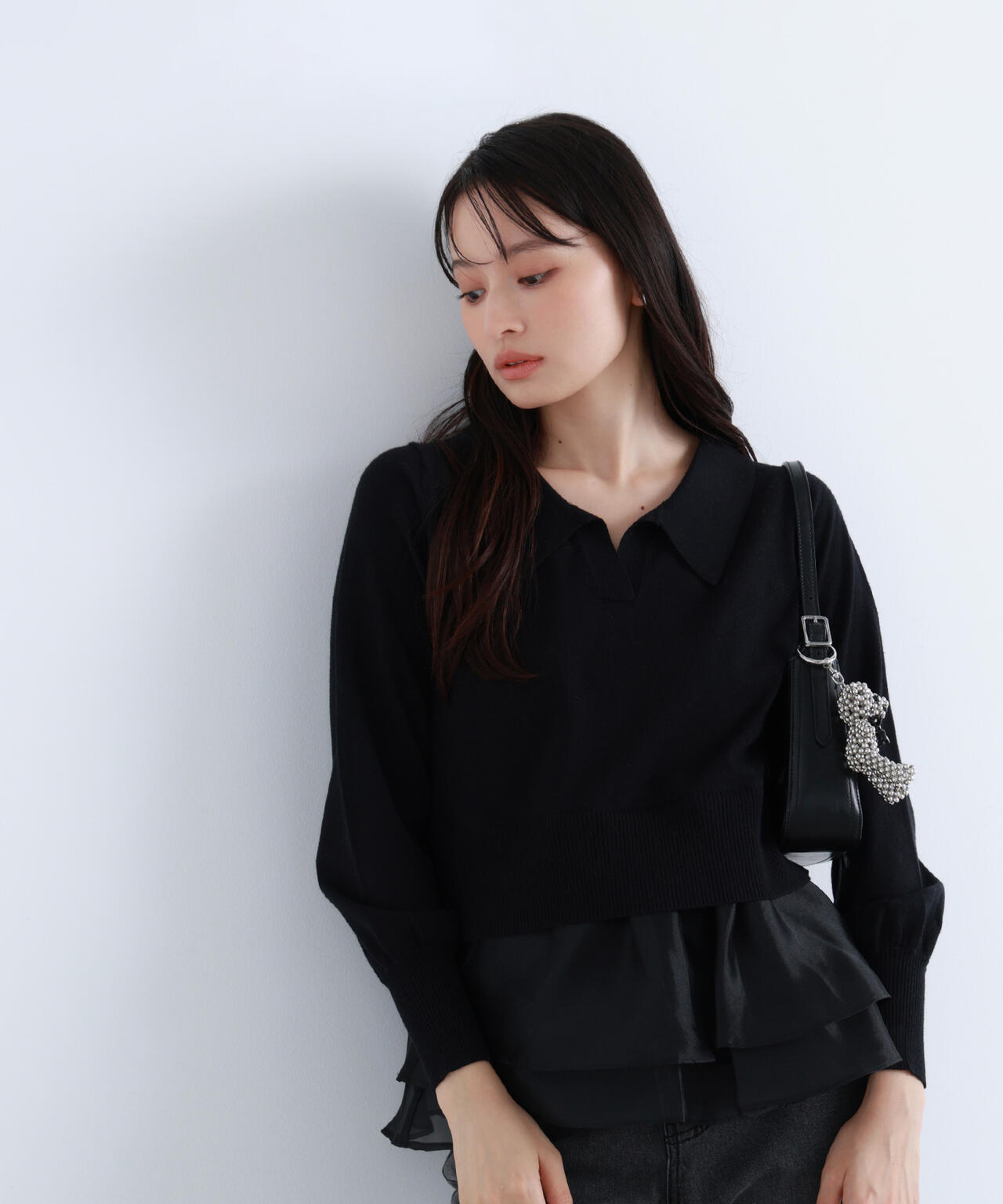 オーガンドッキングスキッパーニット