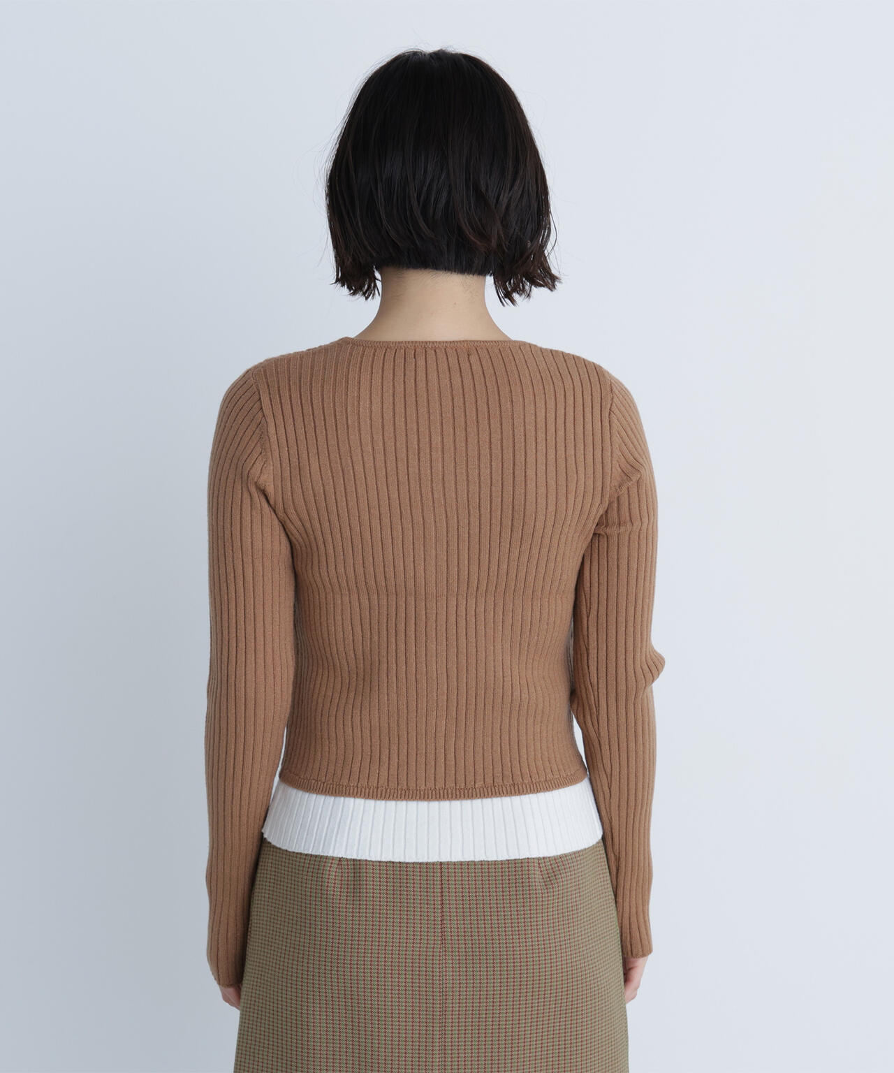 レイヤードライクスキッパーニット