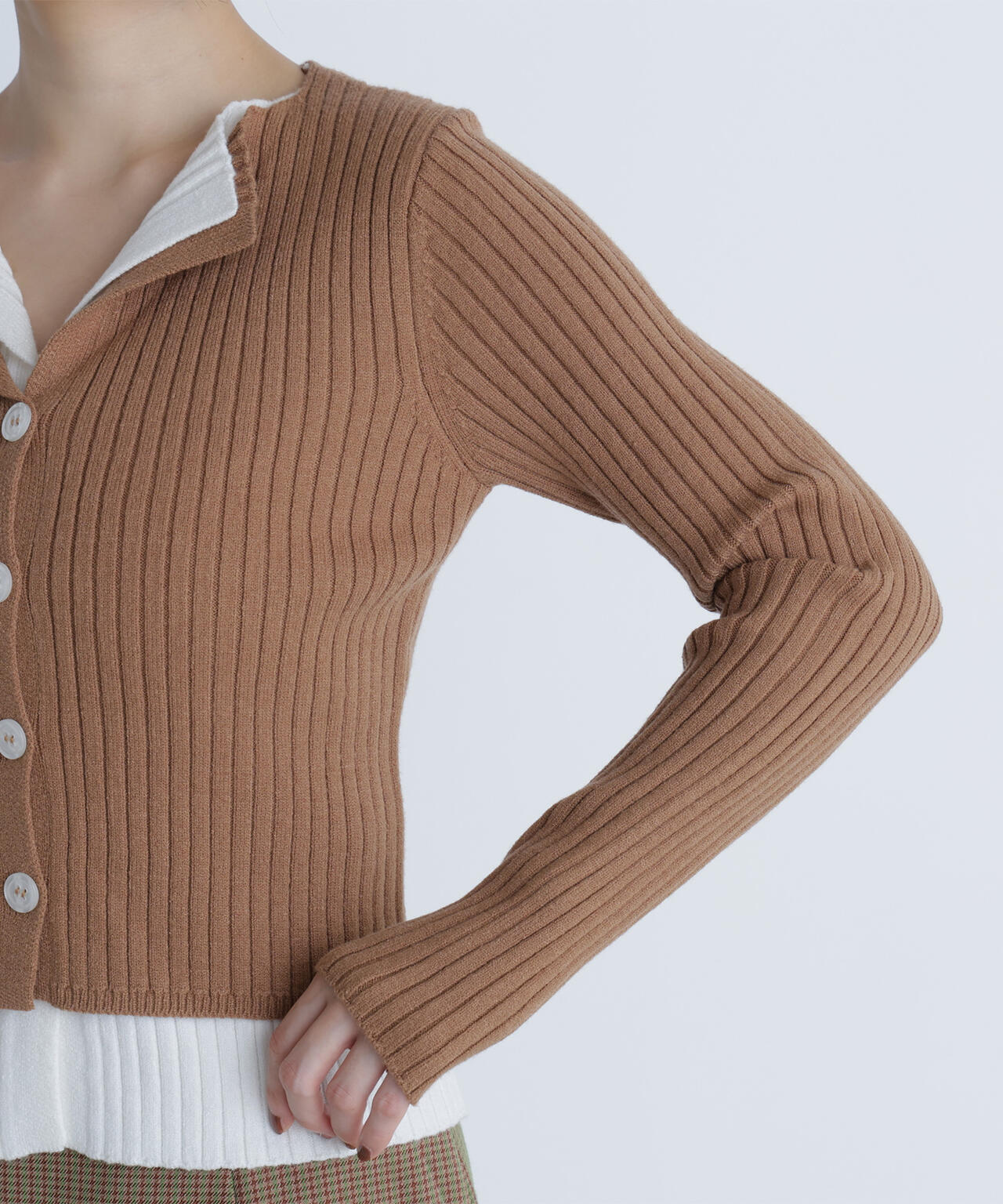 レイヤードライクスキッパーニット