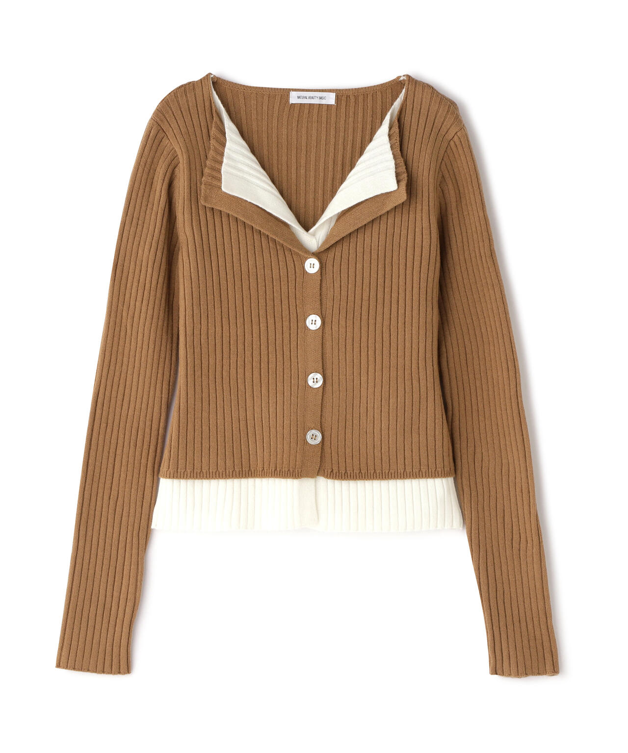 レイヤードライクスキッパーニット