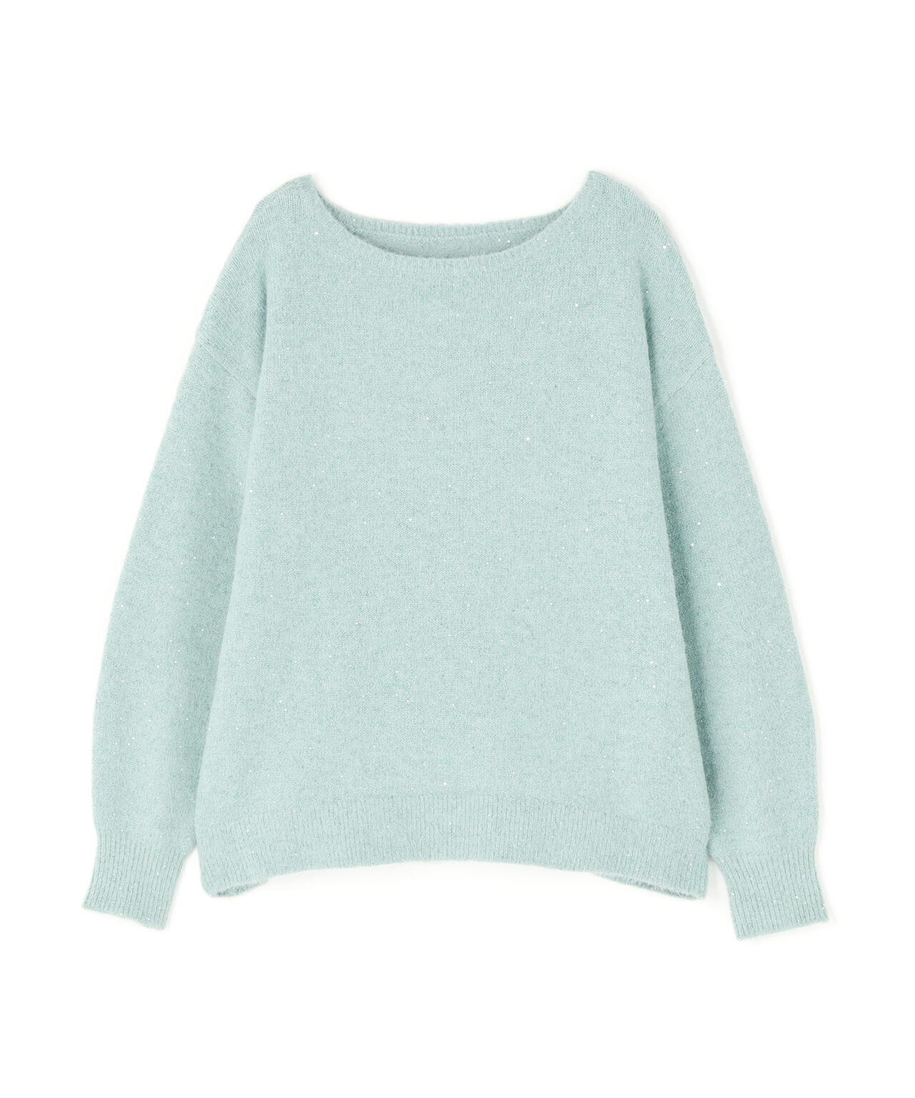 スパンコールフェザーラメニット