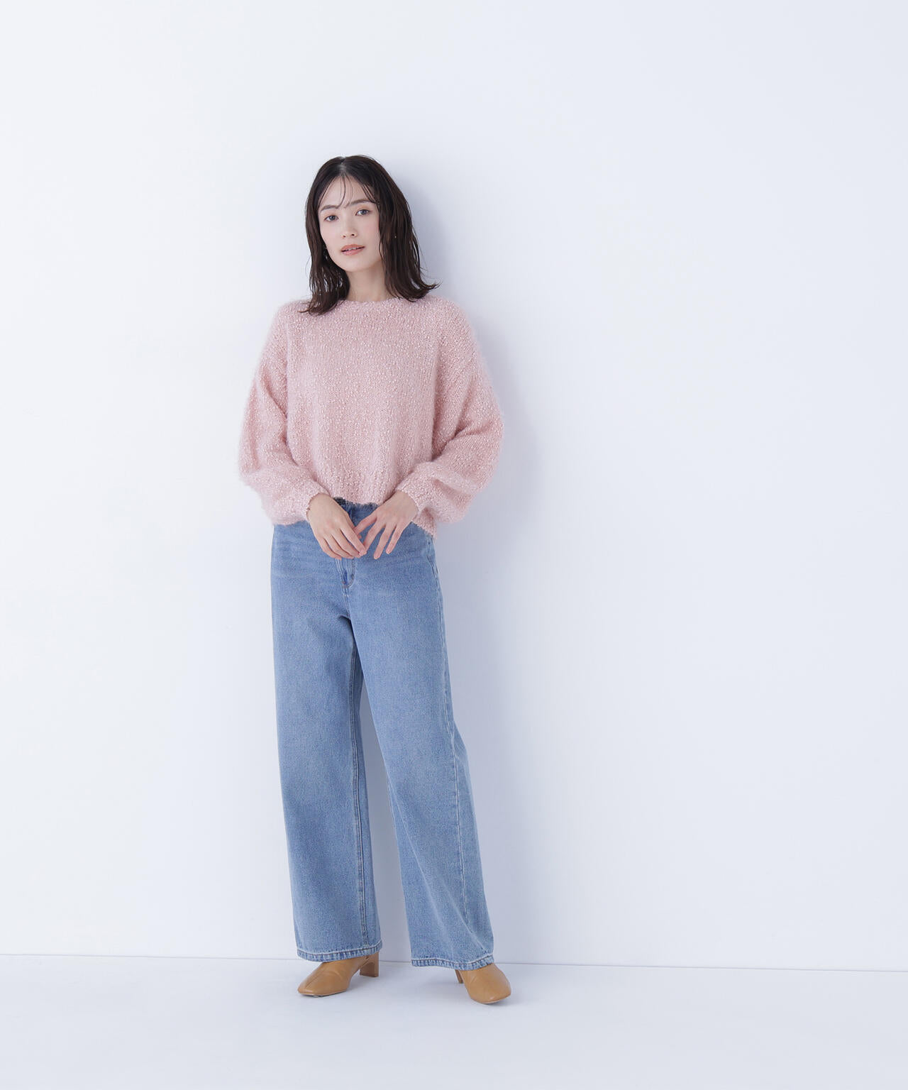 フェザーネップニット