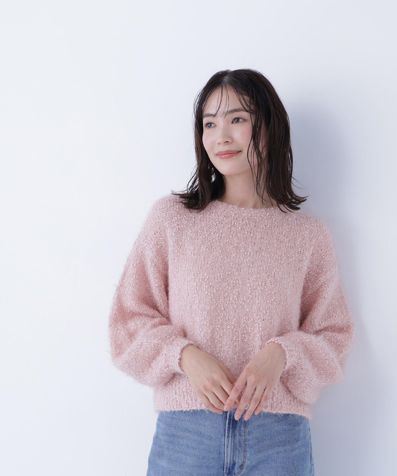 フェザーネップニット