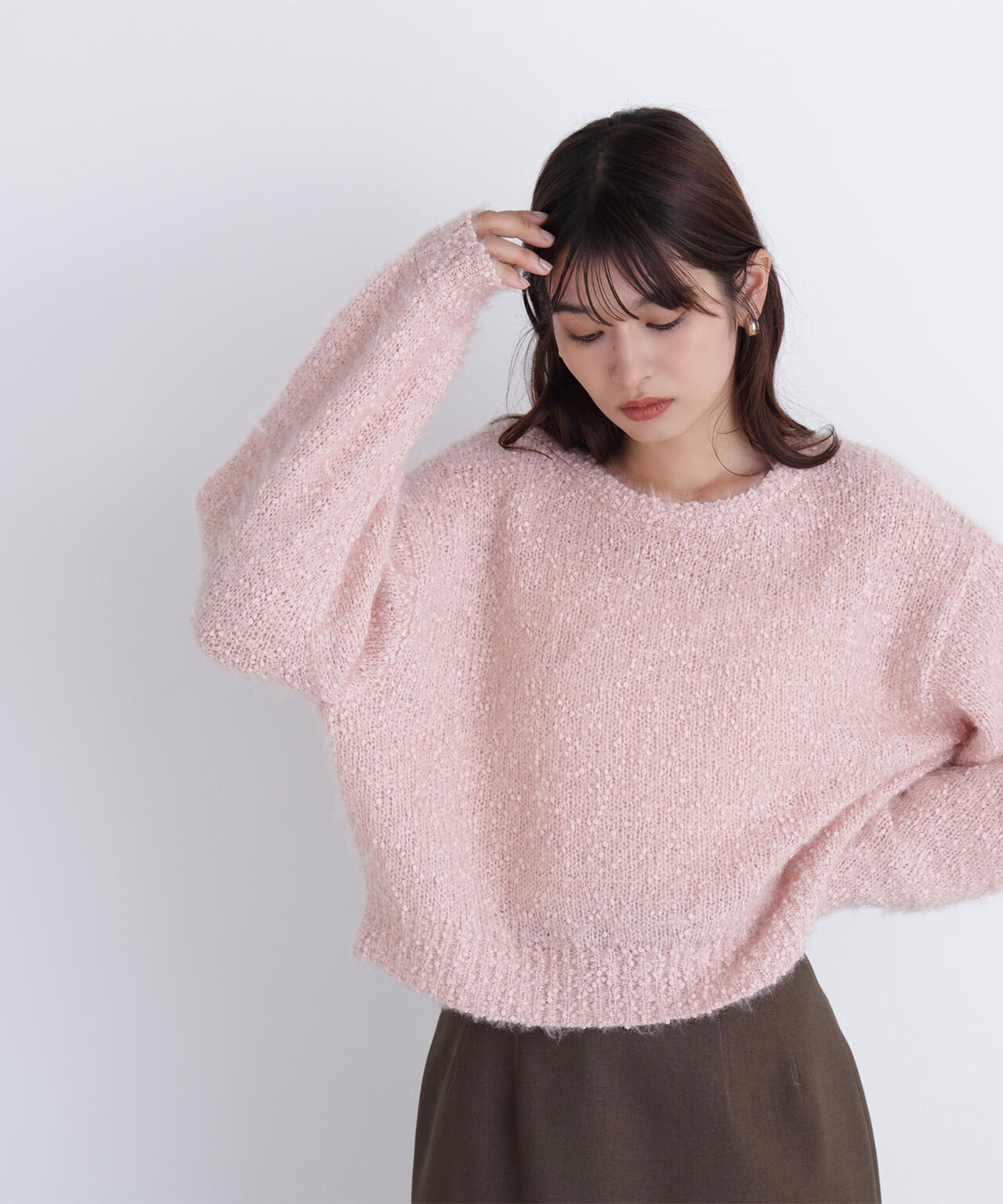 フェザーネップニット