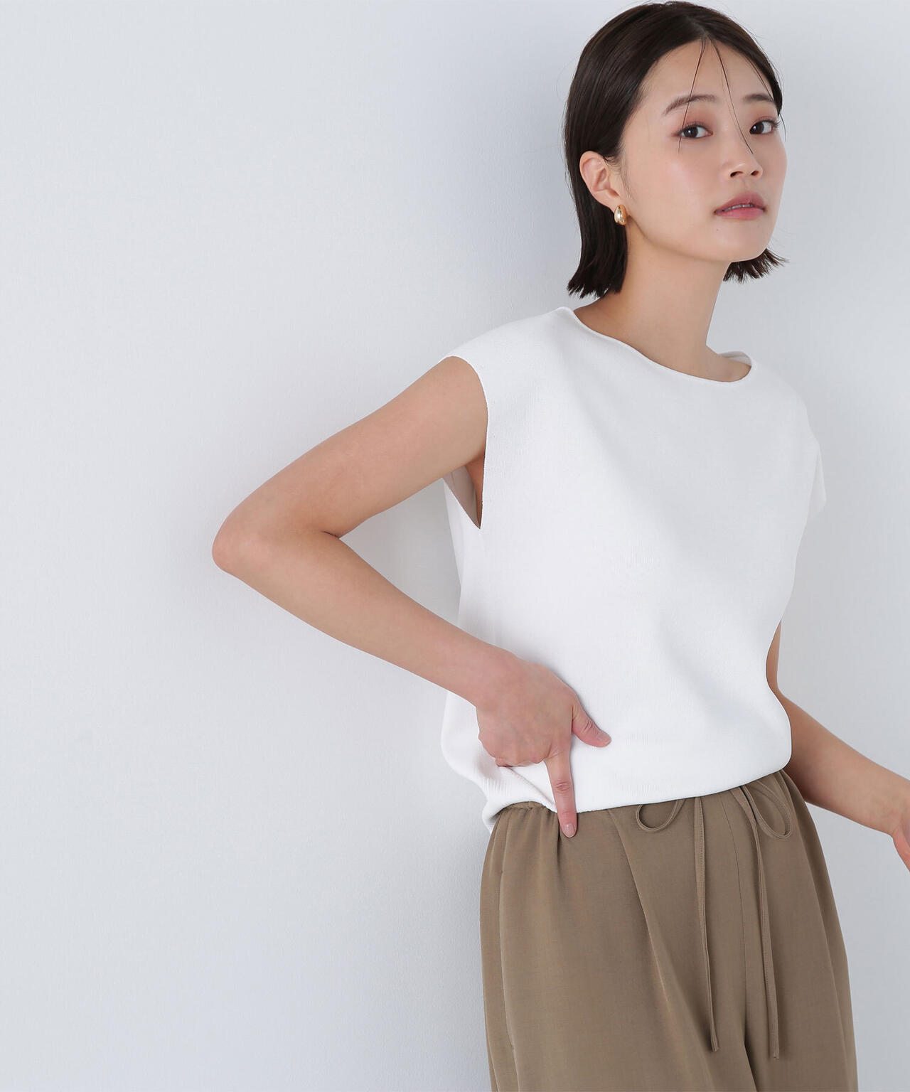 総針ベーシックシリーズ ボートネックニット*
