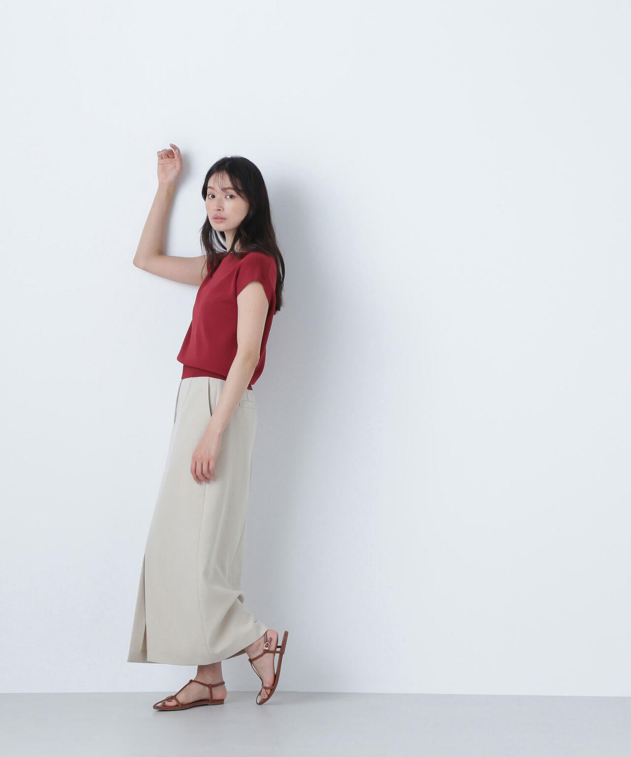 総針ベーシックシリーズ ボートネックニット*