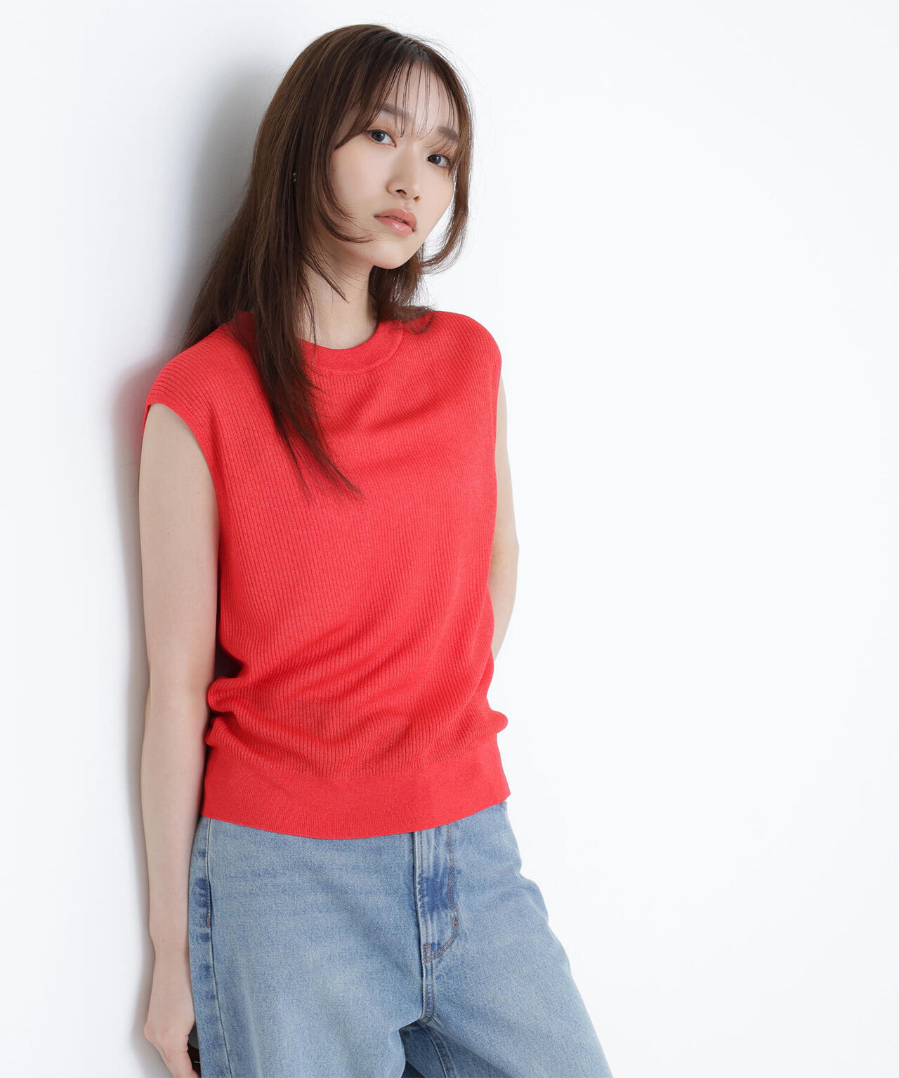 【Oggi掲載】シアーリブニット