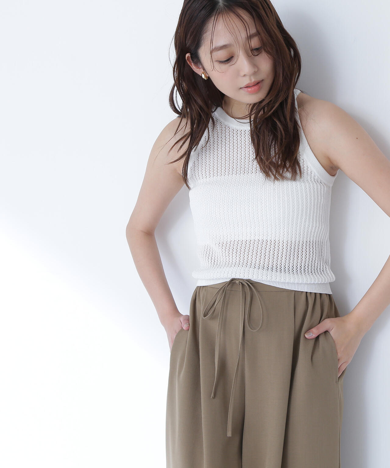 【THINK BEAUTY】スパンコールアメスリニット*