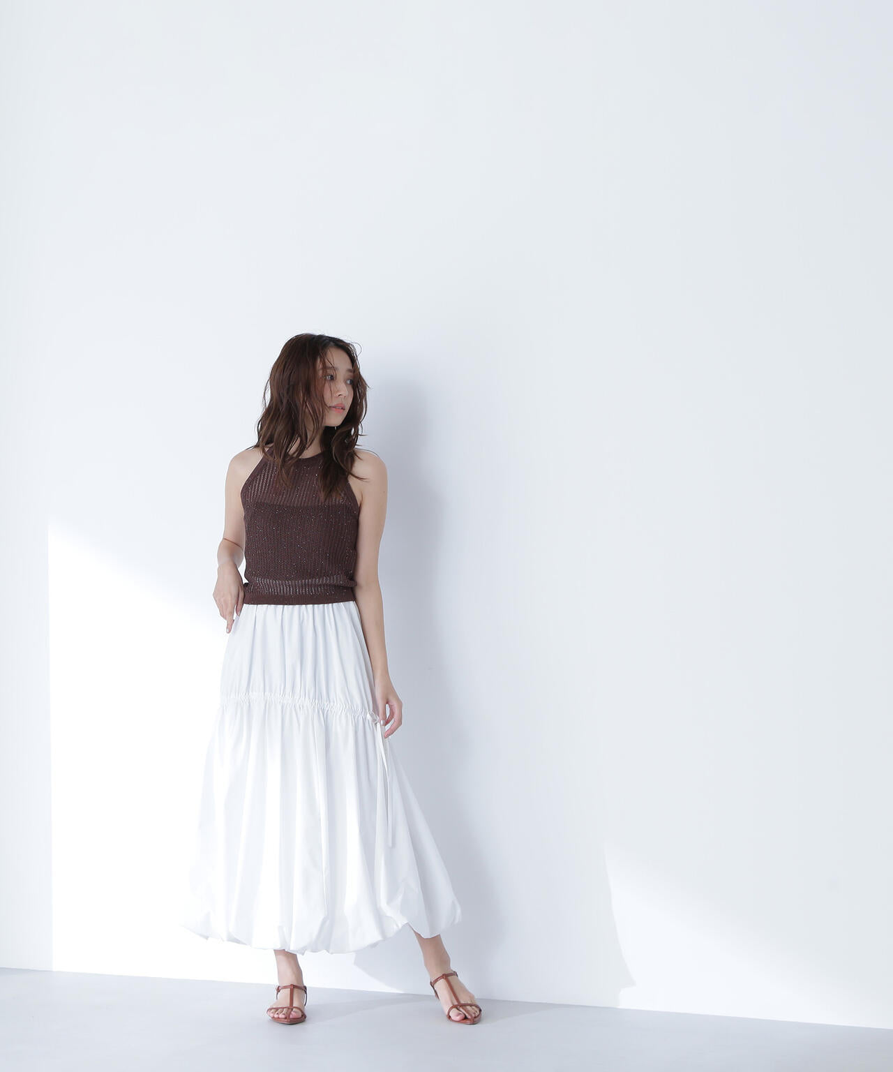 【THINK BEAUTY】スパンコールアメスリニット*