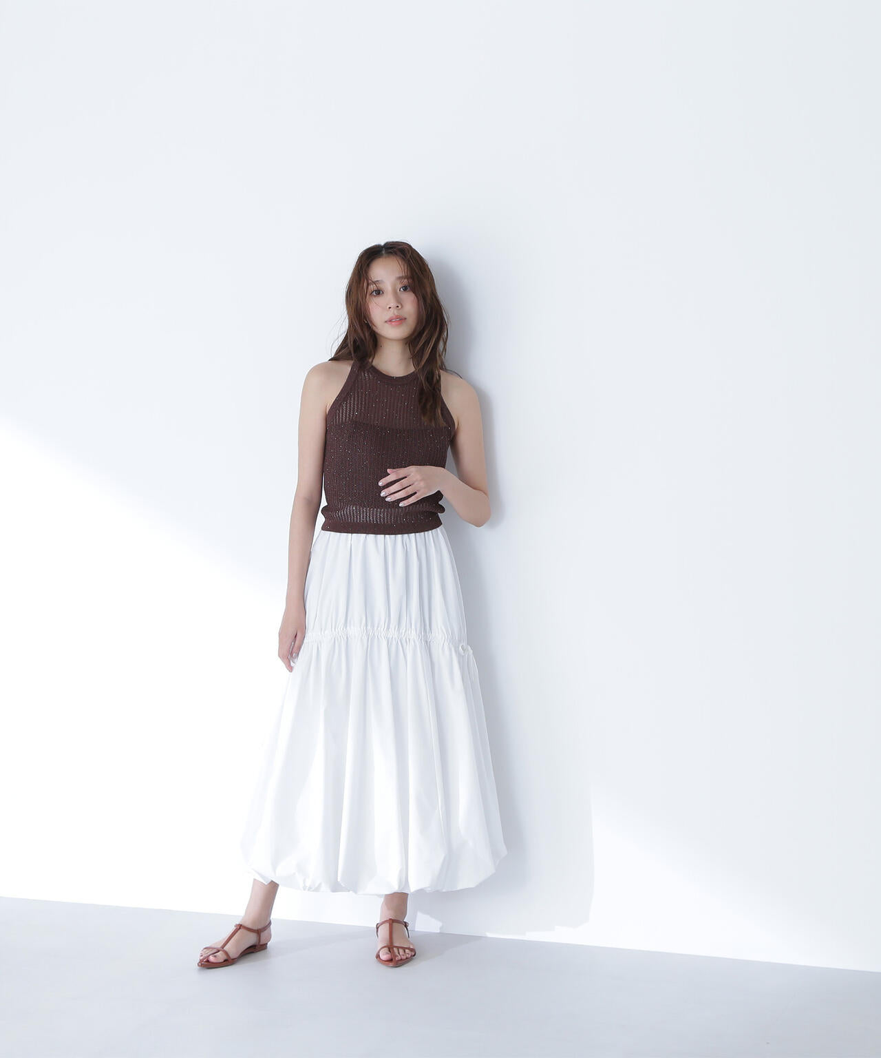 【THINK BEAUTY】スパンコールアメスリニット*
