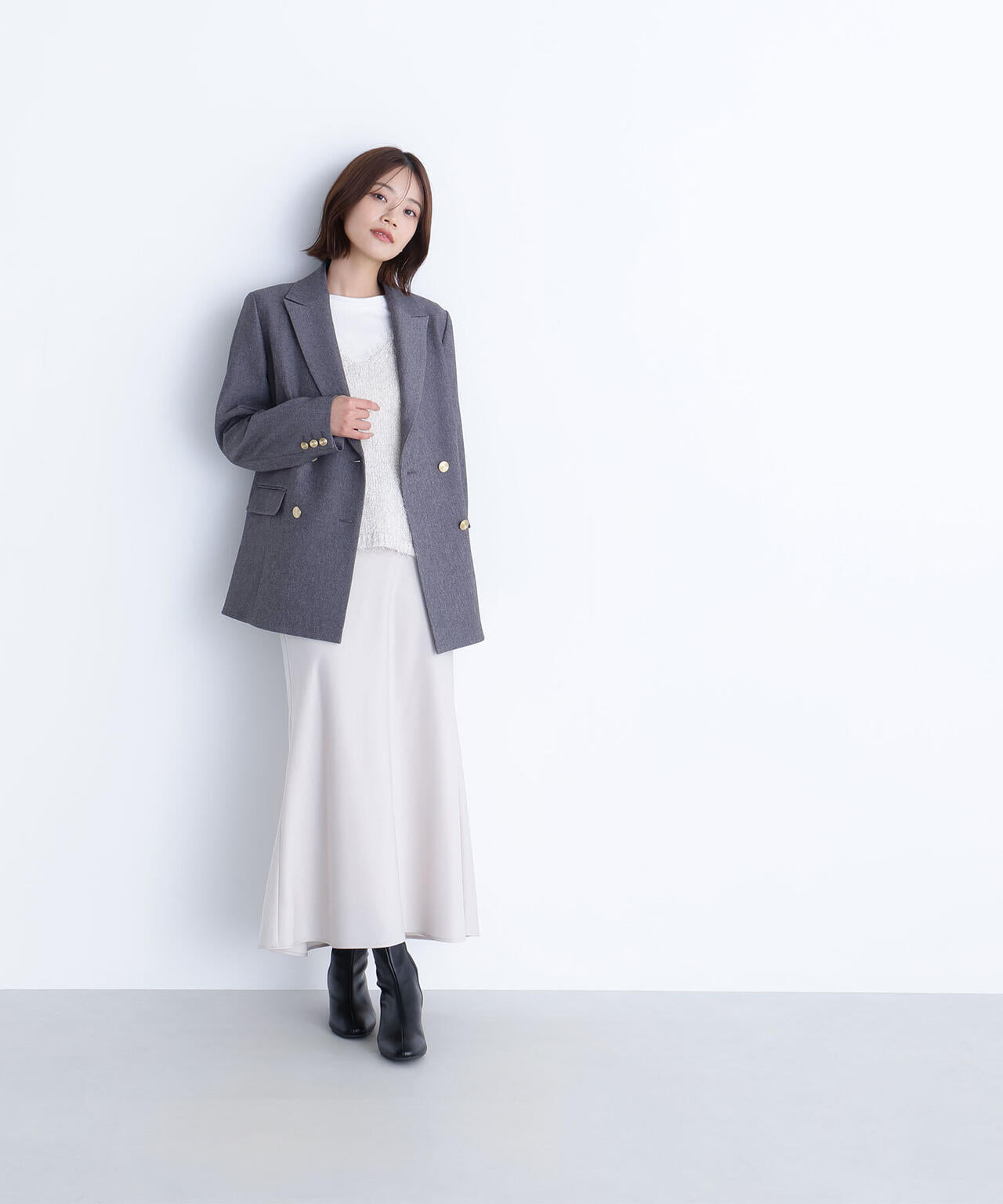 フリンジニットベストセット